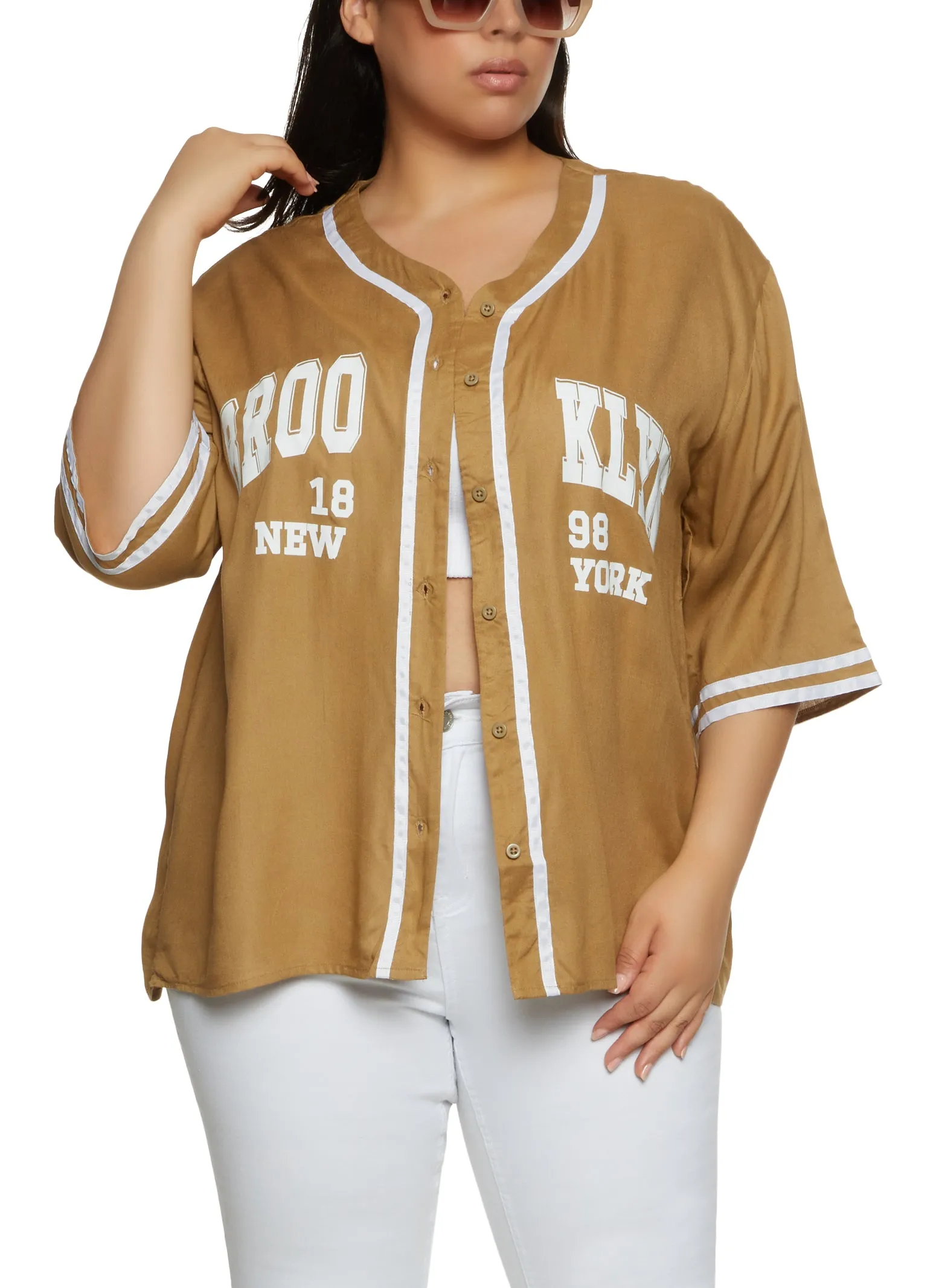 Plus Size Brooklyn 1898 New York Baseball Shirt sold by Rainbow product image thumbnail 3