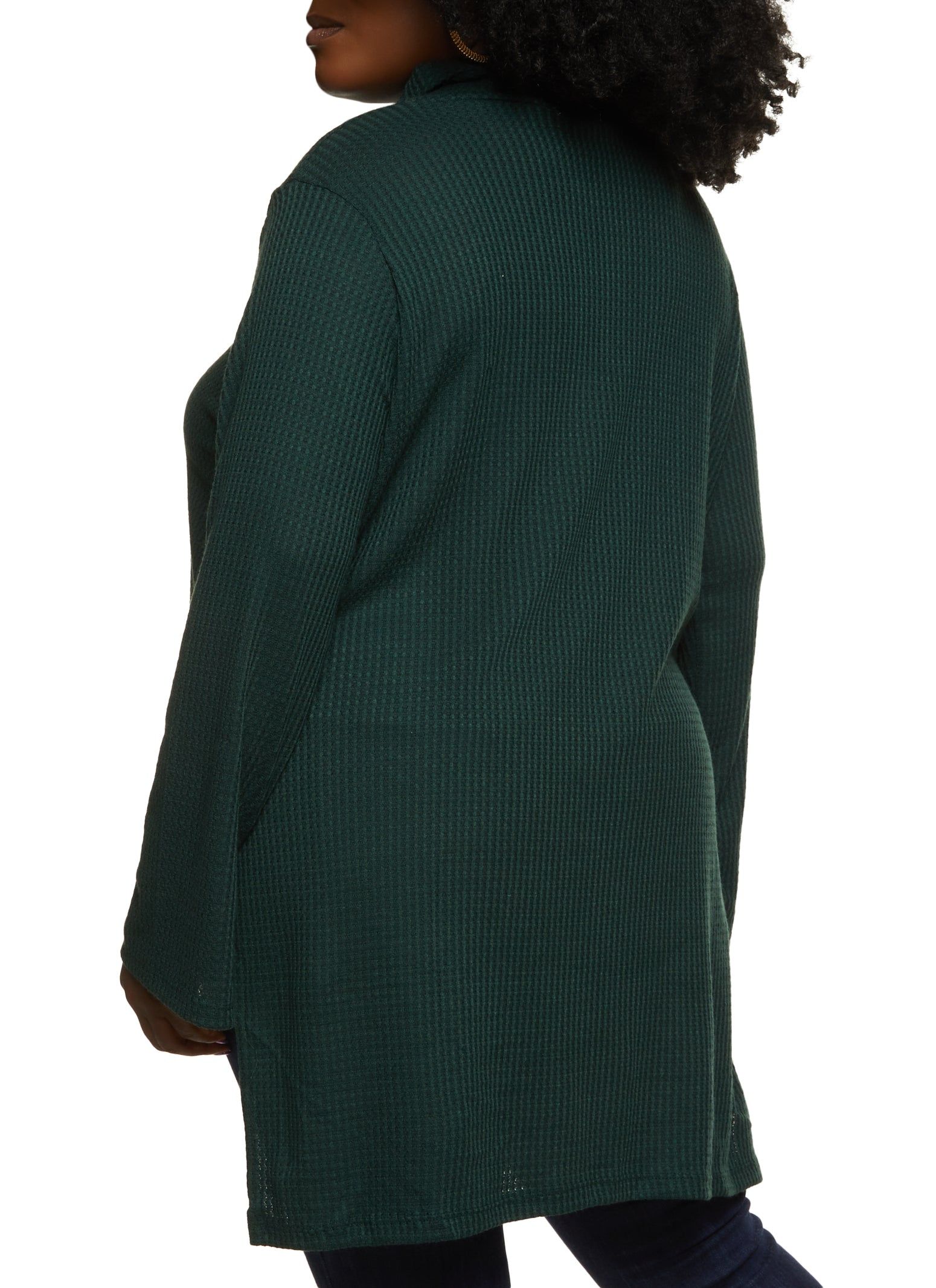 Plus Size Turtleneck High Low Tunic Top sold by Rainbow product image thumbnail 2