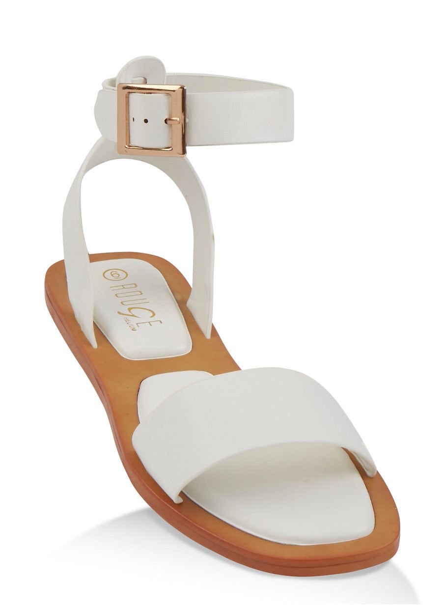 Solid Ankle Strap Sandals sold by Rainbow