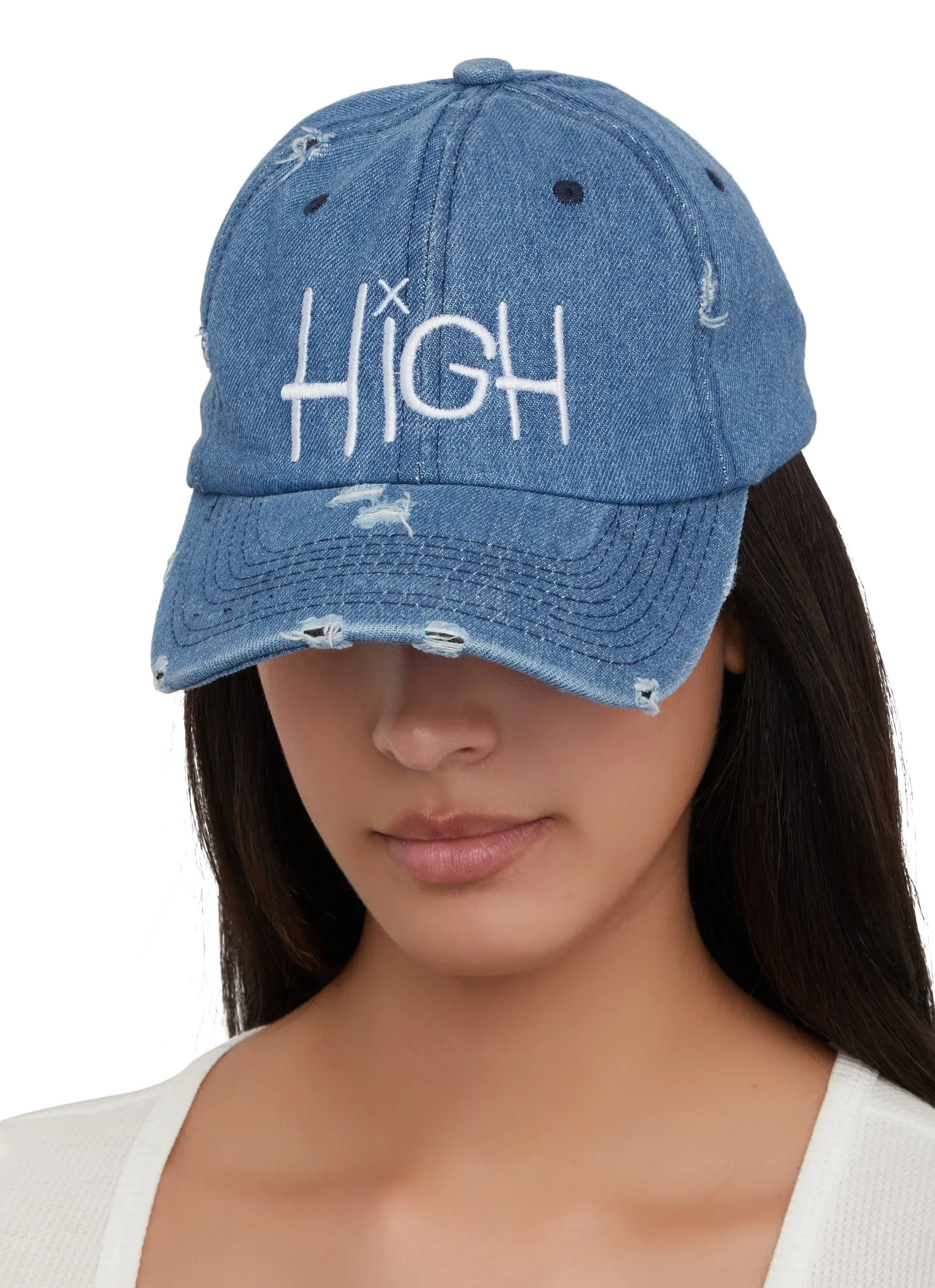 High Distressed Baseball Cap sold by Rainbow