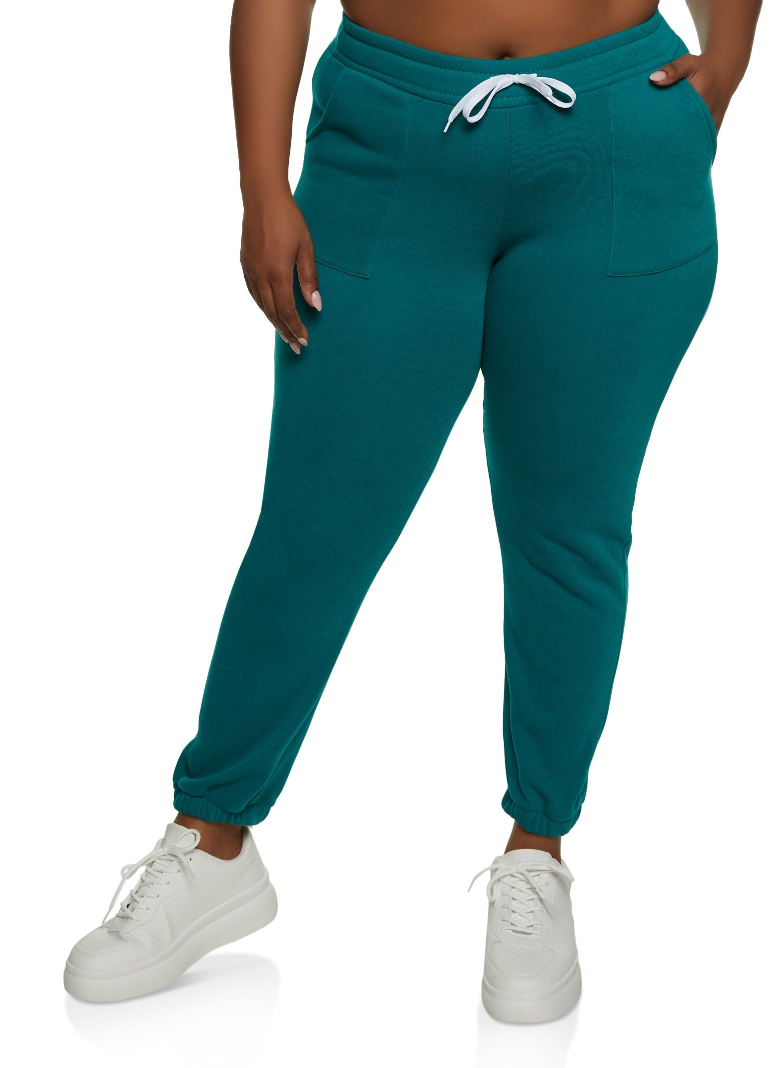 Plus Size Pocket Drawstring Sweatpants sold by Rainbow