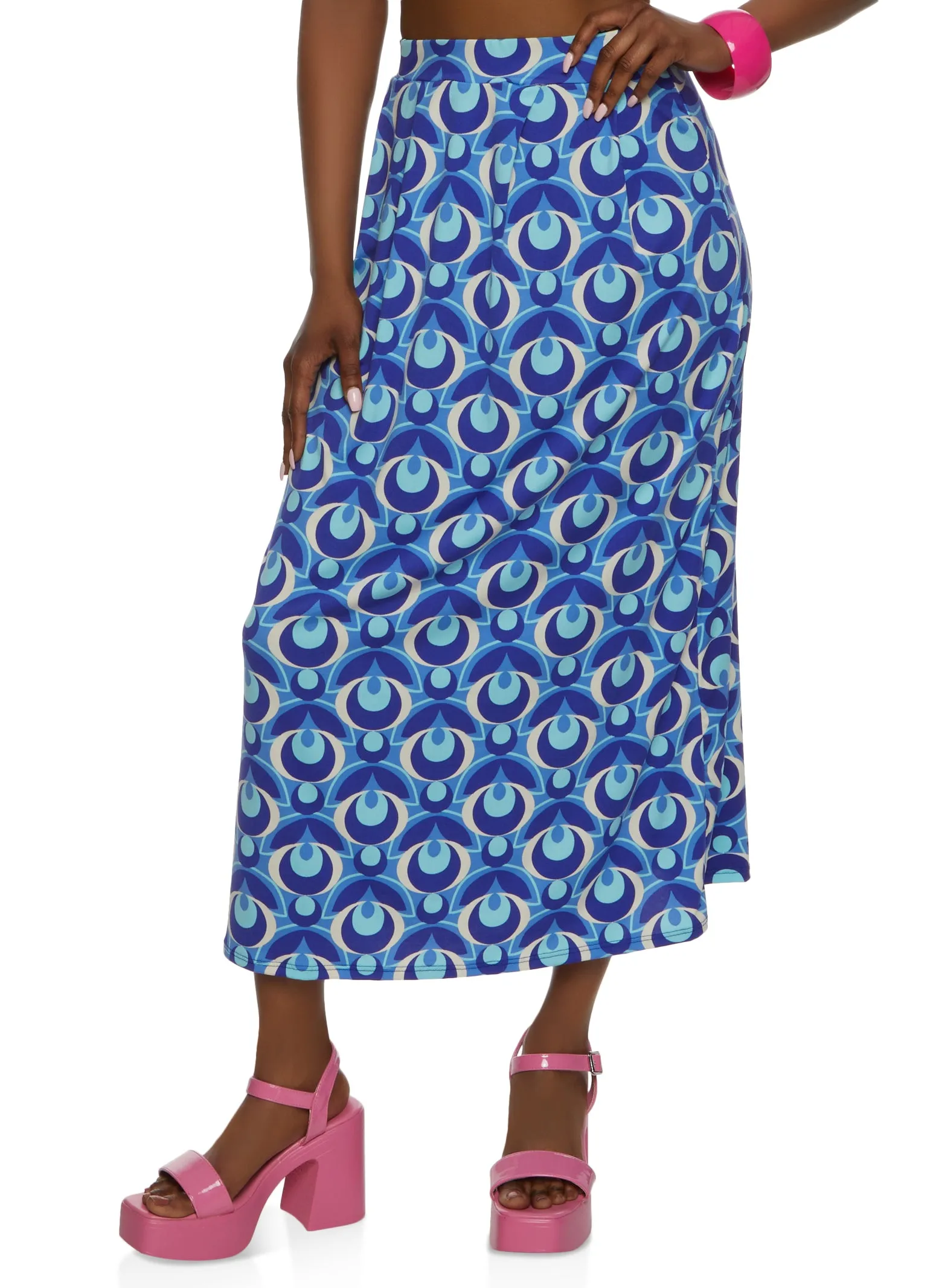 Printed High Waisted Maxi Skirt sold by Rainbow product image thumbnail 2