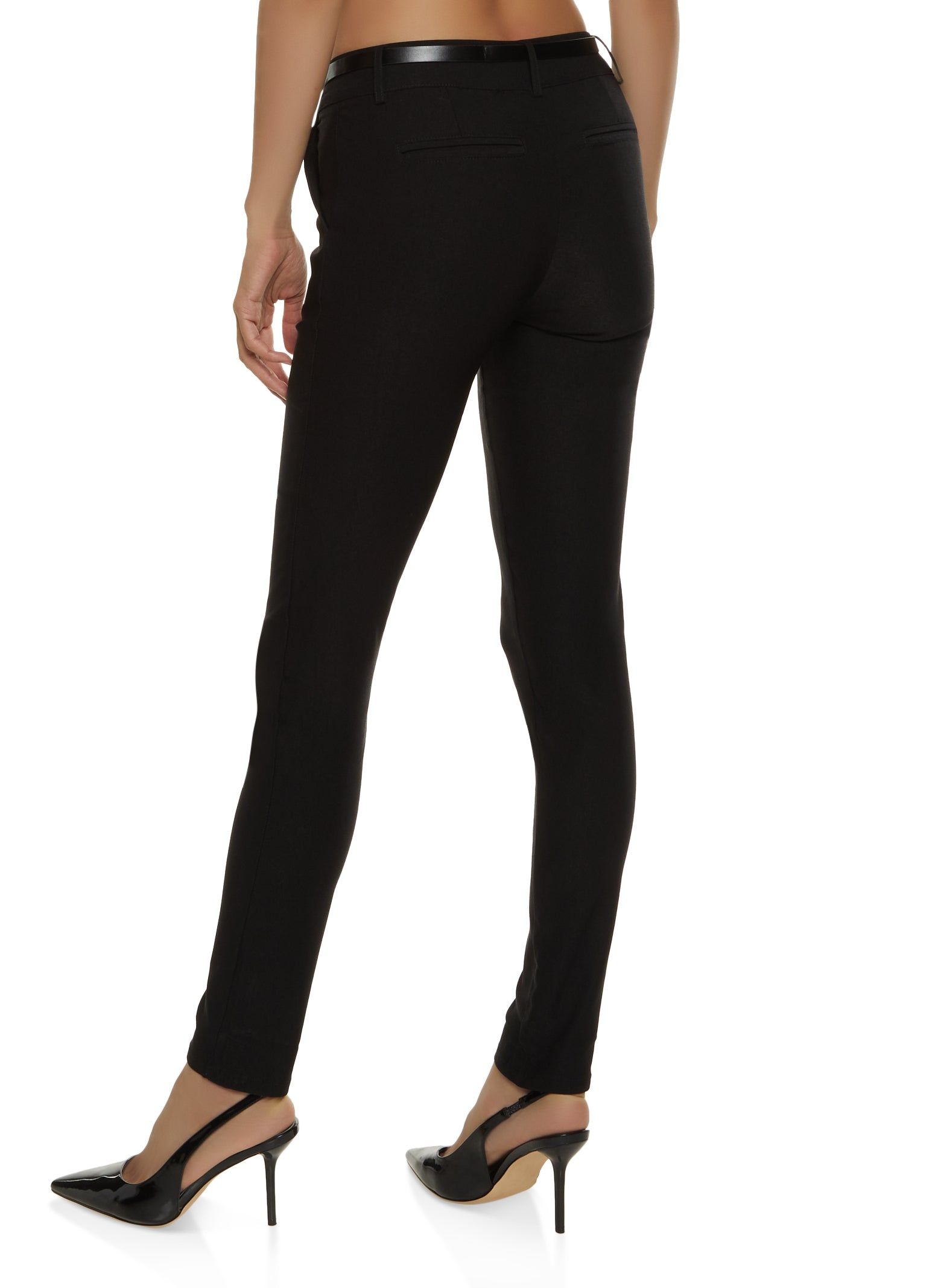 Crepe Knit Belted Dress Pants sold by Rainbow product image thumbnail 2