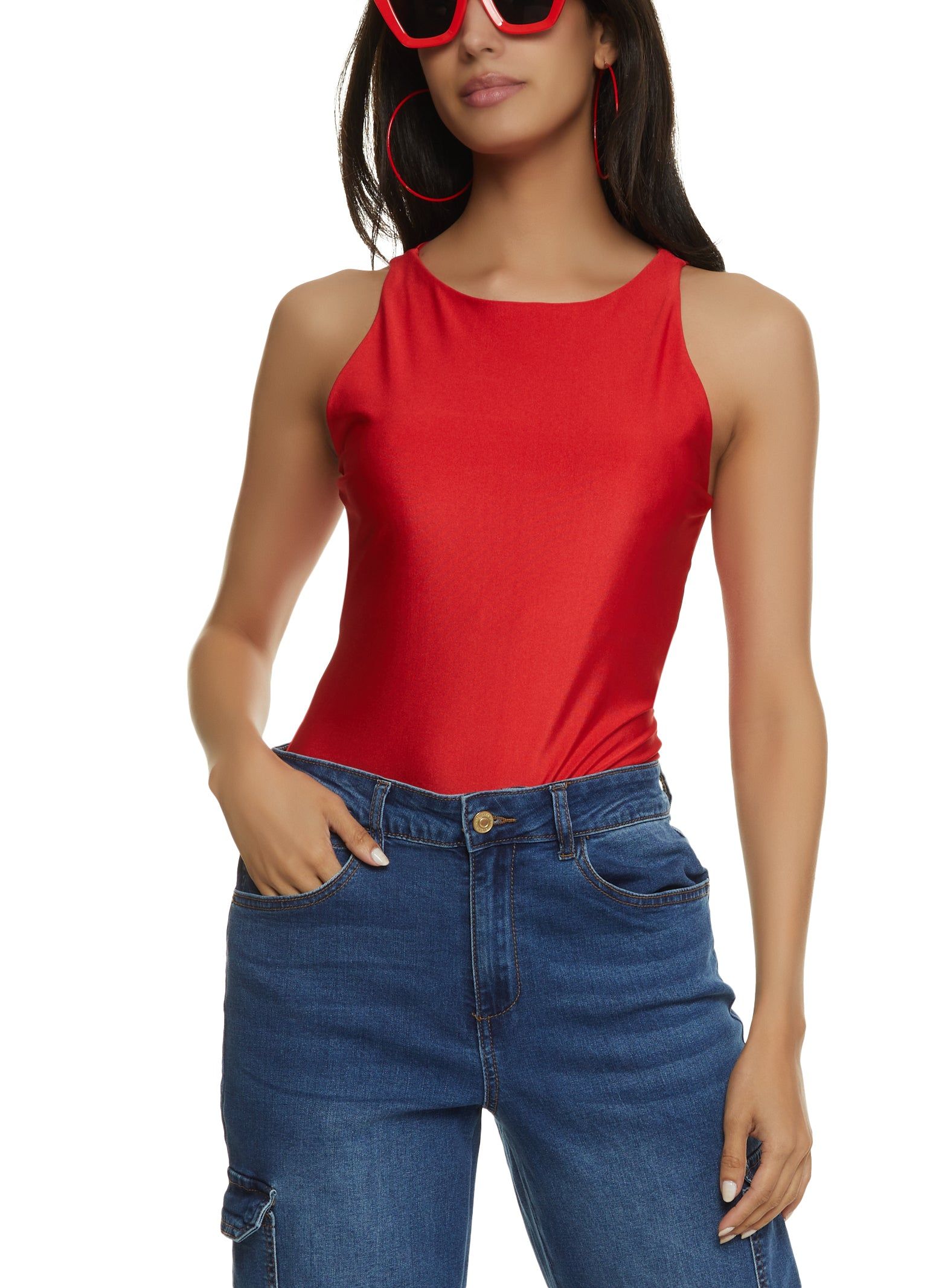 High Neck Tank Bodysuit sold by Rainbow product image thumbnail 2