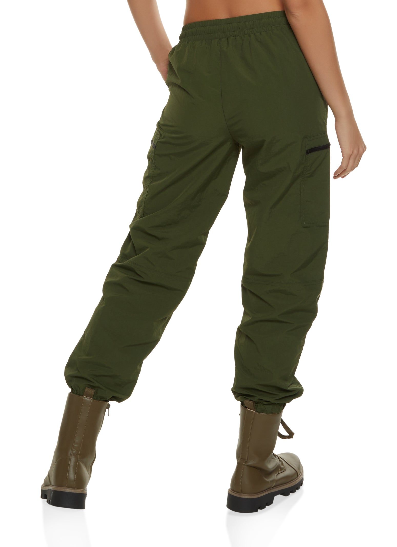 Nylon Side Zip Pocket Joggers sold by Rainbow product image thumbnail 3