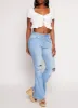 Linen Tie Front Peasant Top sold by Rainbow