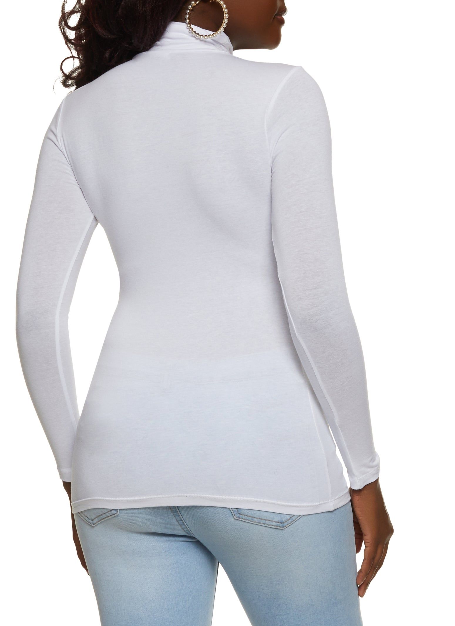 Solid Long Sleeve Turtleneck Top sold by Rainbow product image thumbnail 2