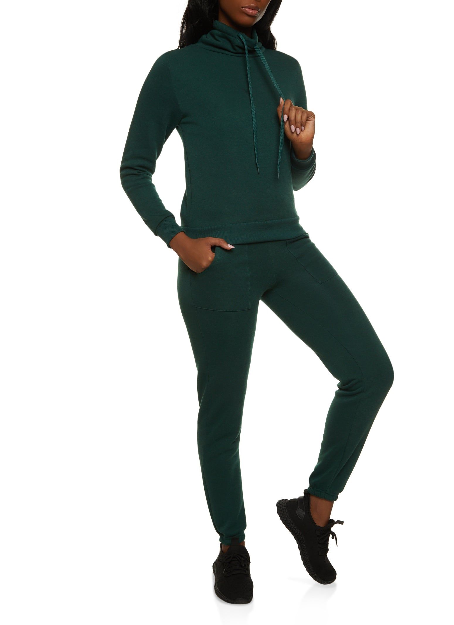 Fleece Funnel Neck Sweatshirt sold by Rainbow product image thumbnail 2