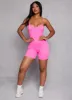 Seamless Ribbed Low Back Cami Romper sold by Rainbow