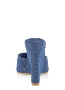 Round Toe Wedge Slide Sandals sold by Rainbow