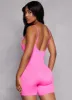 Seamless Ribbed Low Back Cami Romper sold by Rainbow