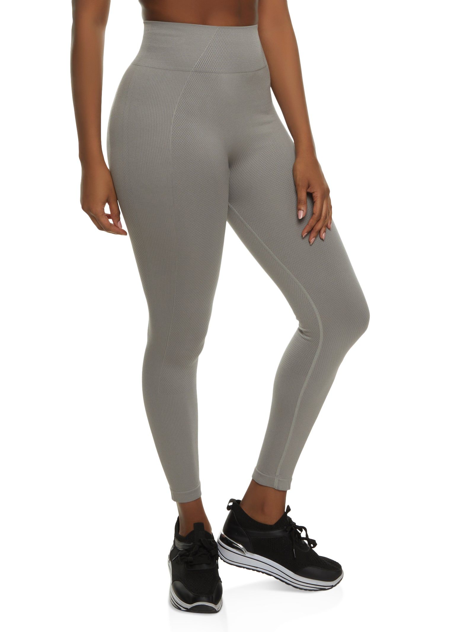 High Waisted Textured Seamless Leggings sold by Rainbow