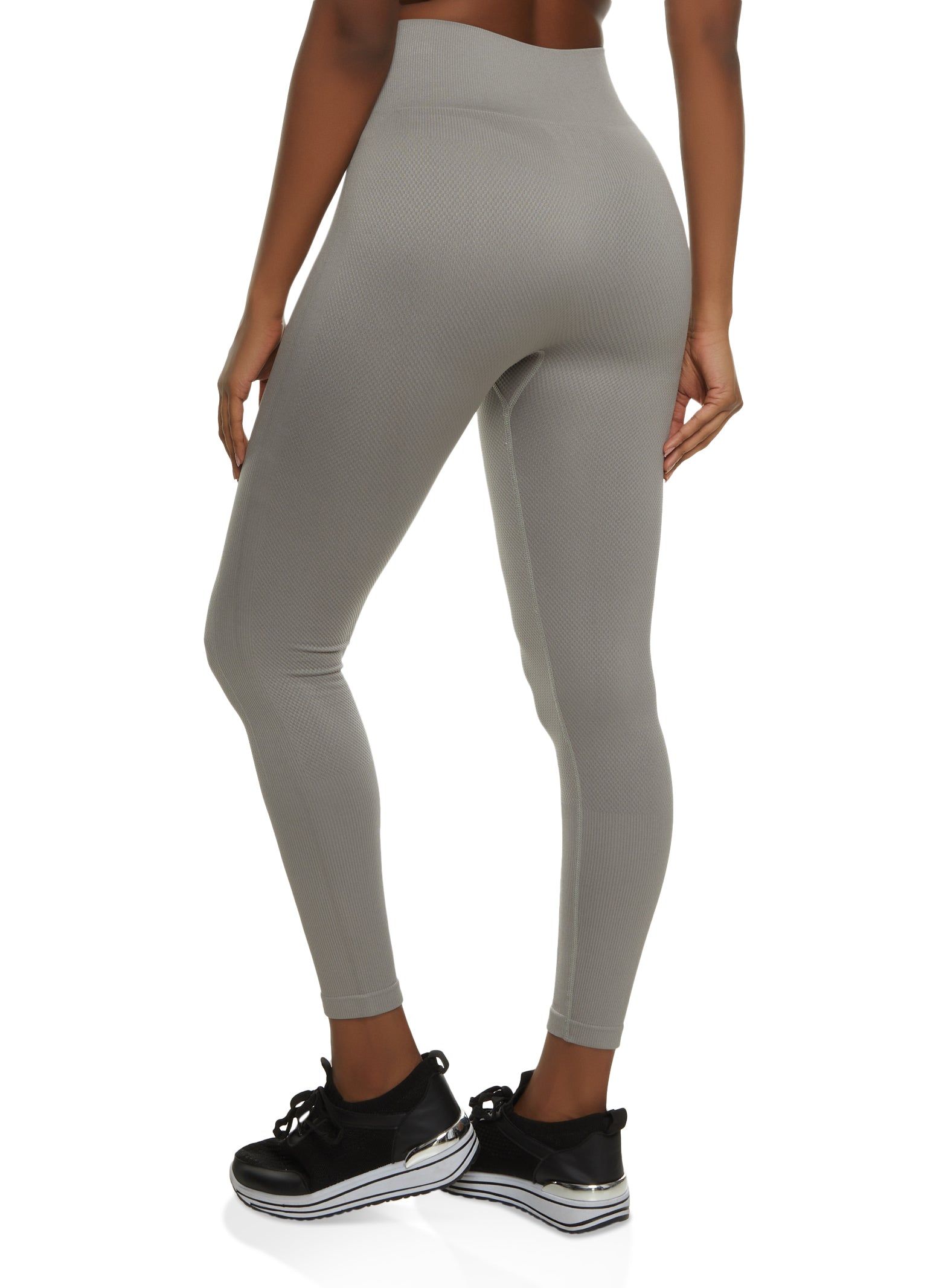 High Waisted Textured Seamless Leggings sold by Rainbow product image thumbnail 2