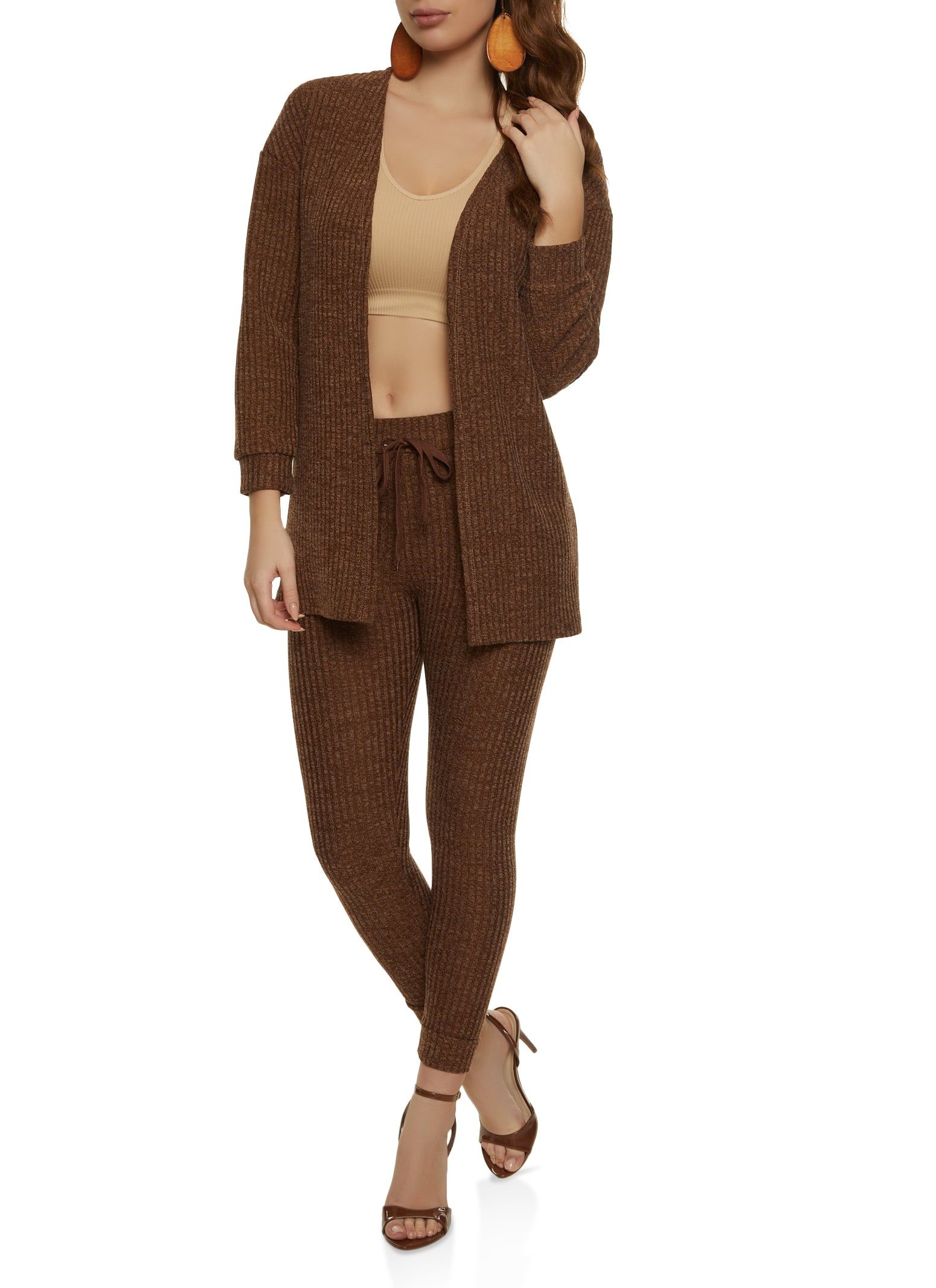 Basic Ribbed Knit Cardigan sold by Rainbow product image thumbnail 2