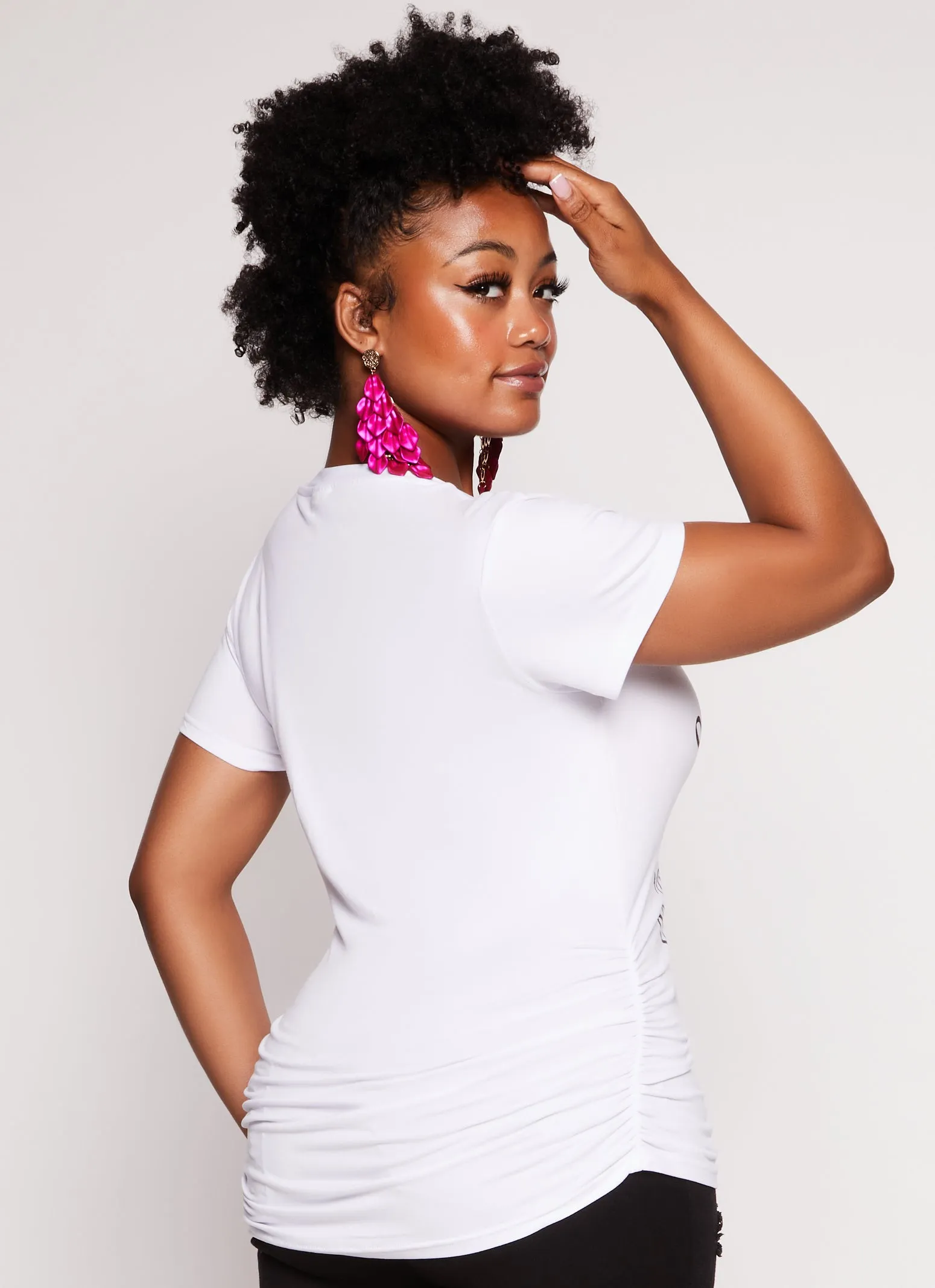 Plus Size Faith Hope Love Sequin Graphic Tee sold by Rainbow product image thumbnail 3