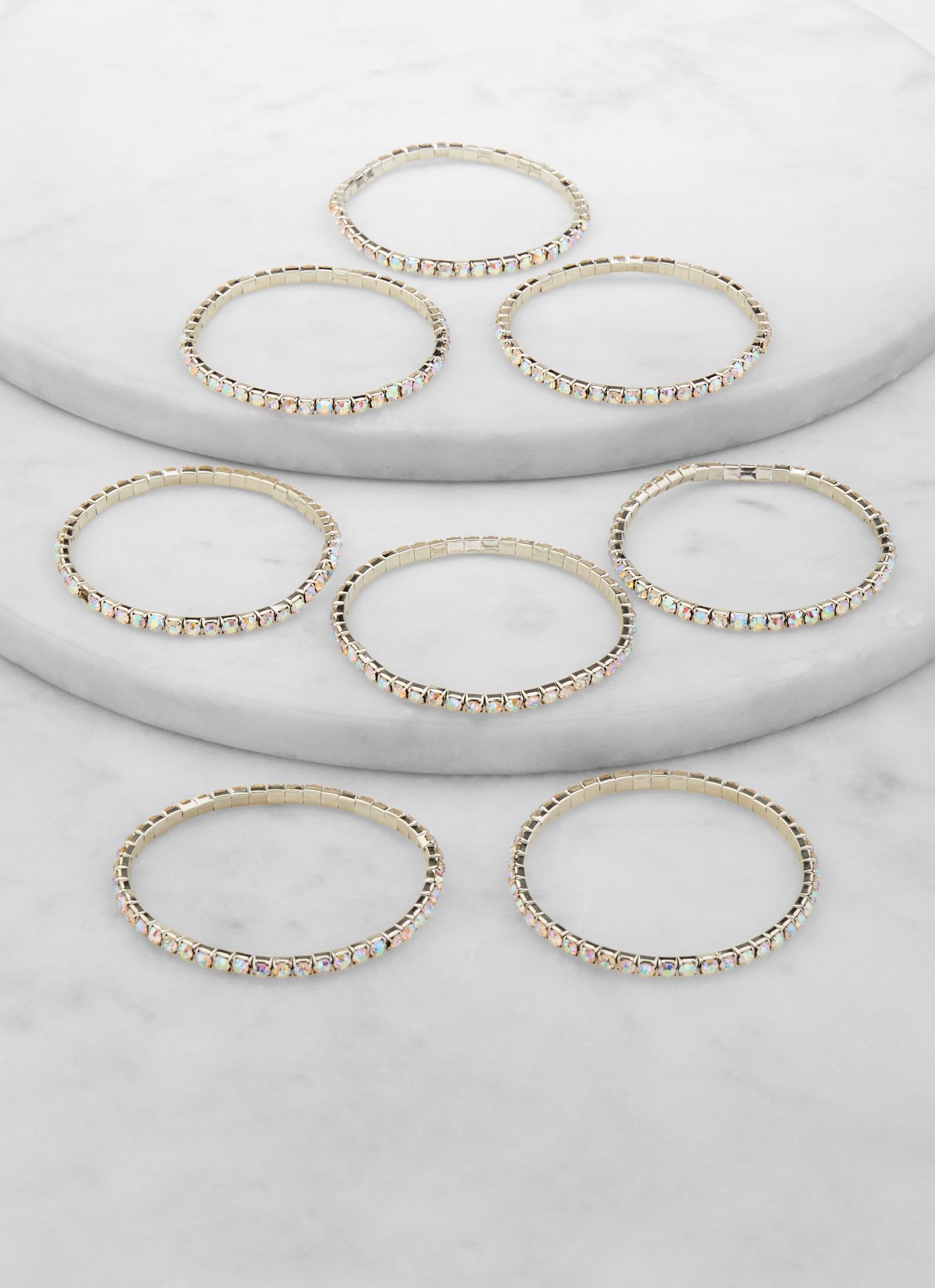 Rhinestone Stretch Bracelets Set of 8 sold by Rainbow product image thumbnail 2