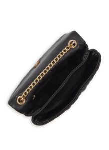 Faux Leather Quilted Chain Strap Crossbody Bag sold by Rainbow