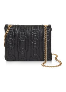 Faux Leather Quilted Chain Strap Crossbody Bag sold by Rainbow
