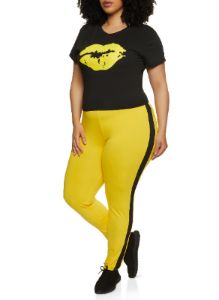 Plus Size Lip Graphic Tee sold by Rainbow