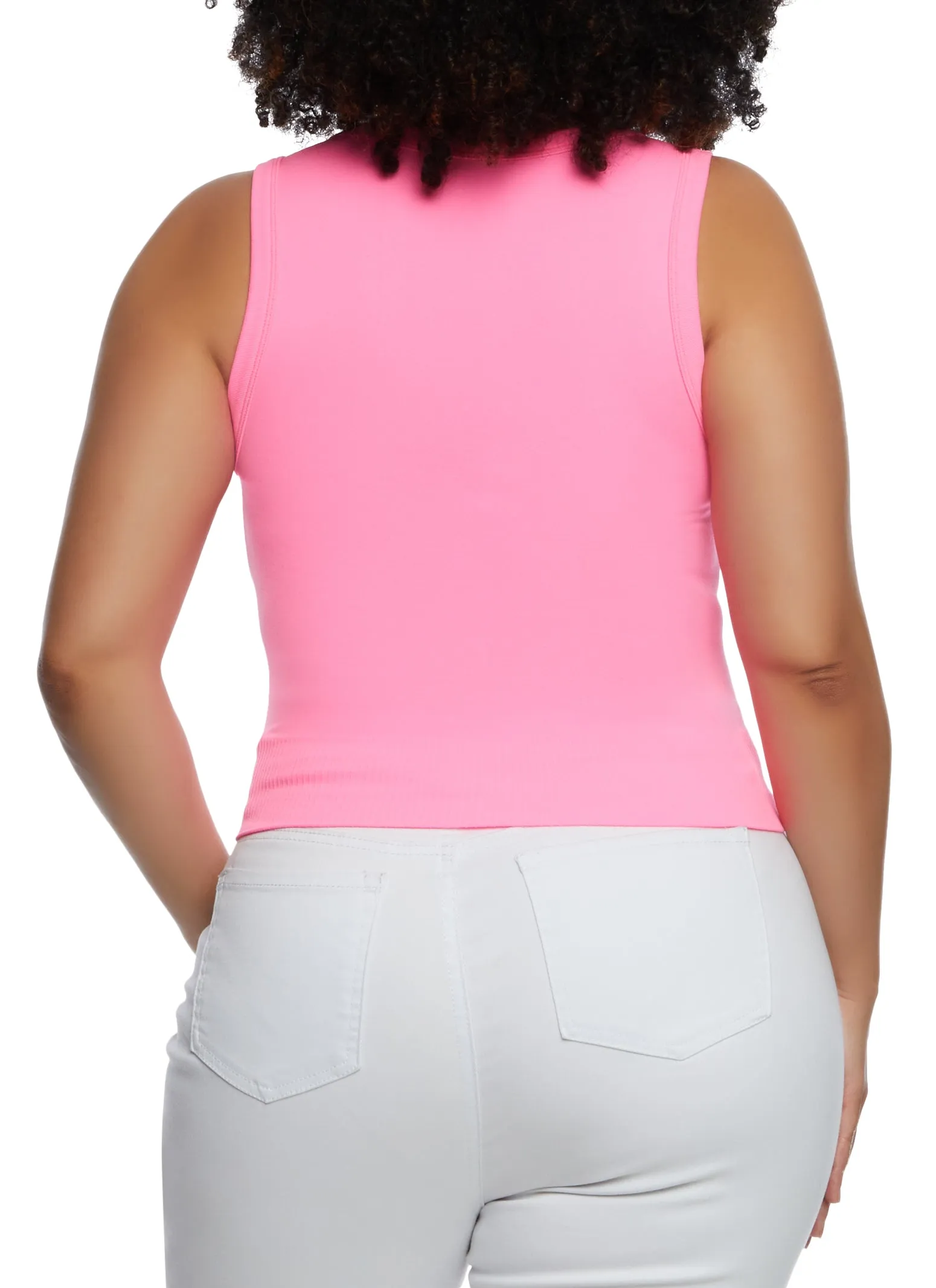 Plus Size Seamless Scoop Neck Tank Top sold by Rainbow product image thumbnail 3