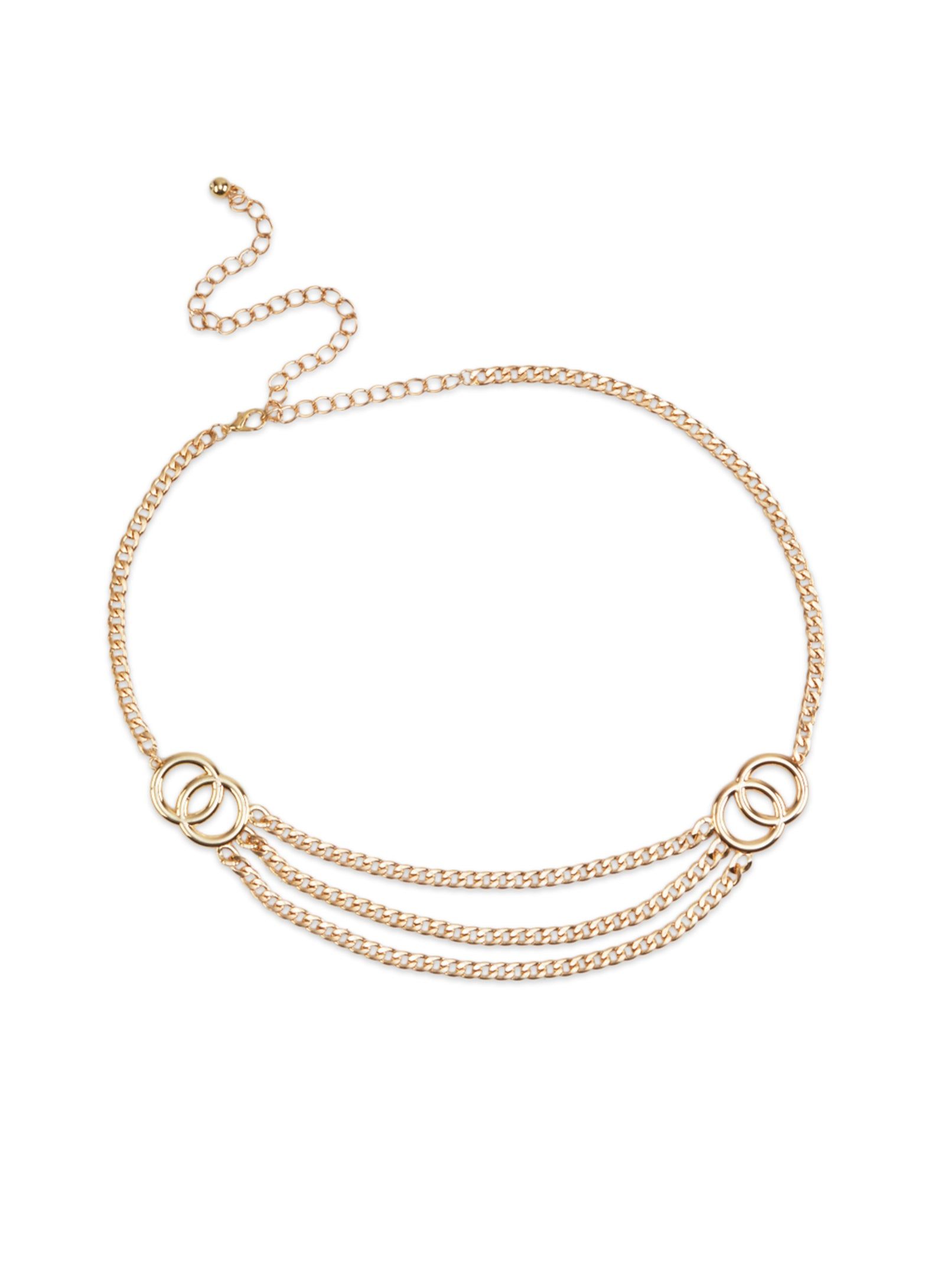Double Circle Detail Chain Waist Belt sold by Rainbow product image thumbnail 2