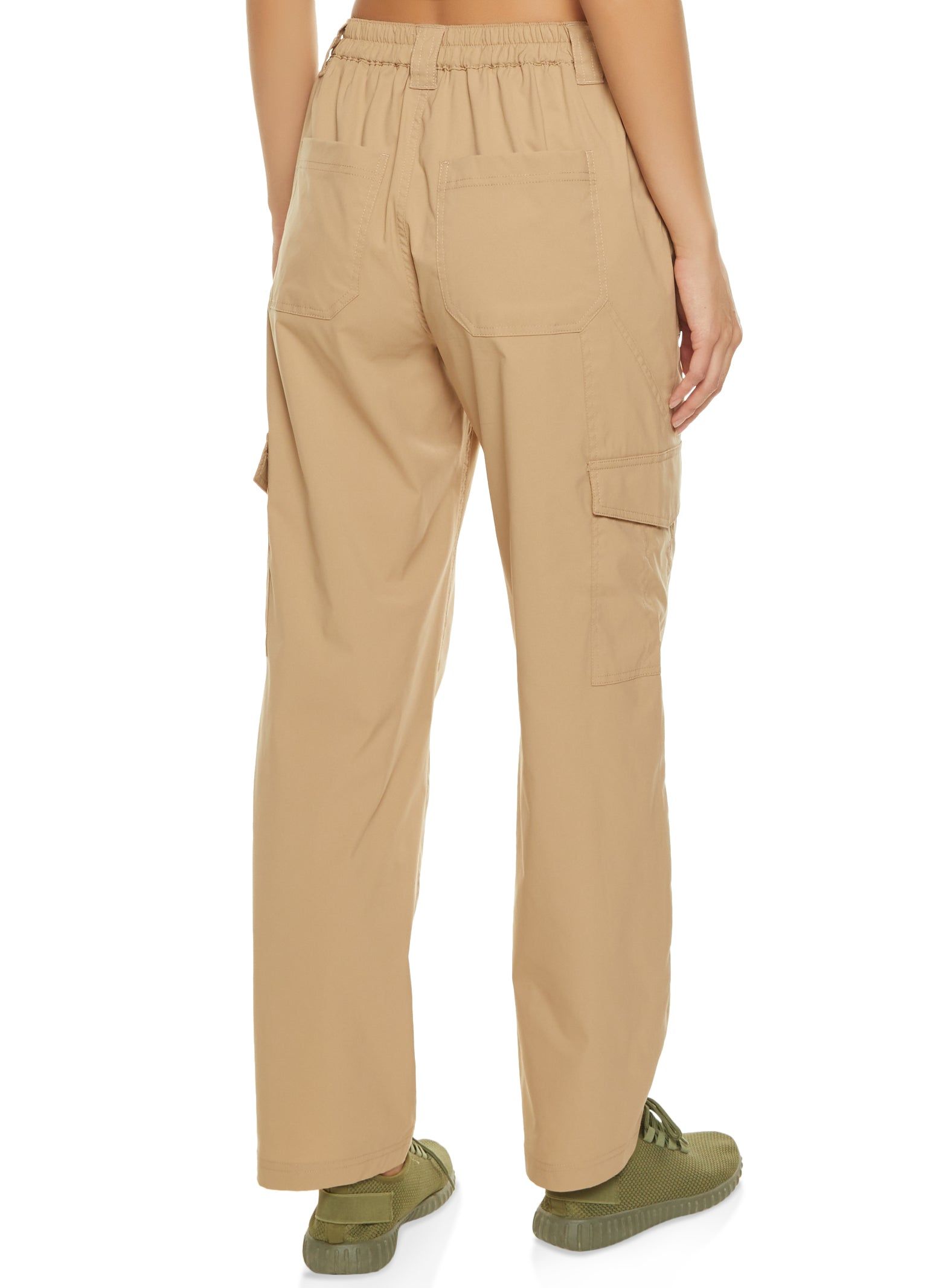 Nylon Wide Leg Cargo Pants sold by Rainbow product image thumbnail 3
