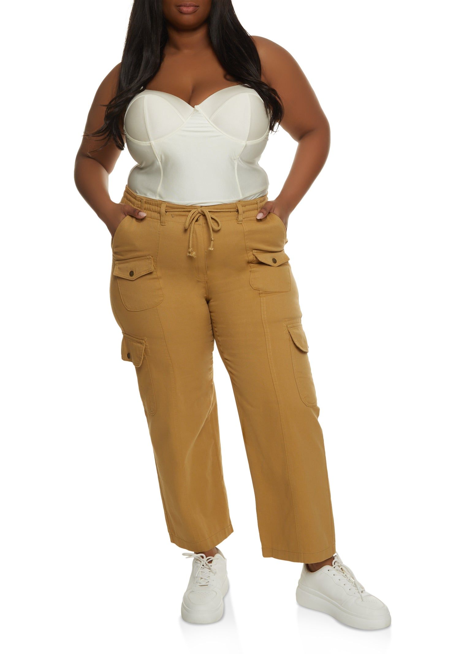 Plus Size Drawstring Cargo Pants sold by Rainbow product image thumbnail 2