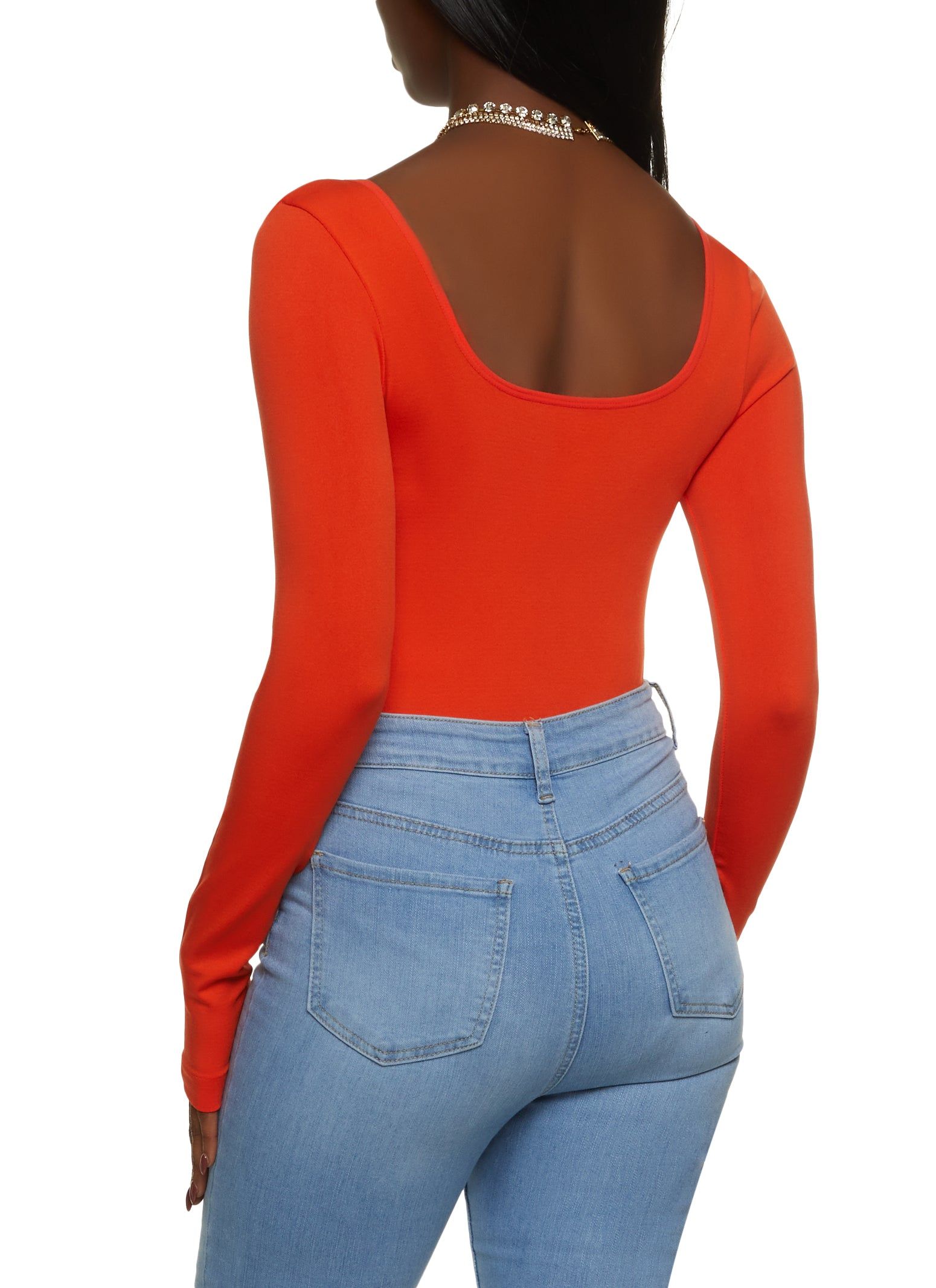 Long Sleeve Square Neck Bodysuit sold by Rainbow product image thumbnail 3