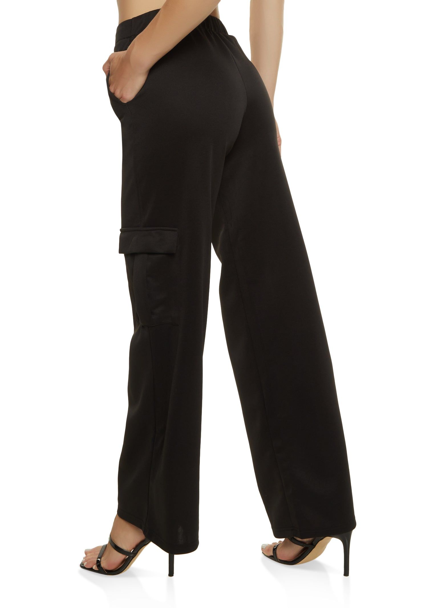 High Waist Wide Leg Cargo Pants sold by Rainbow product image thumbnail 2