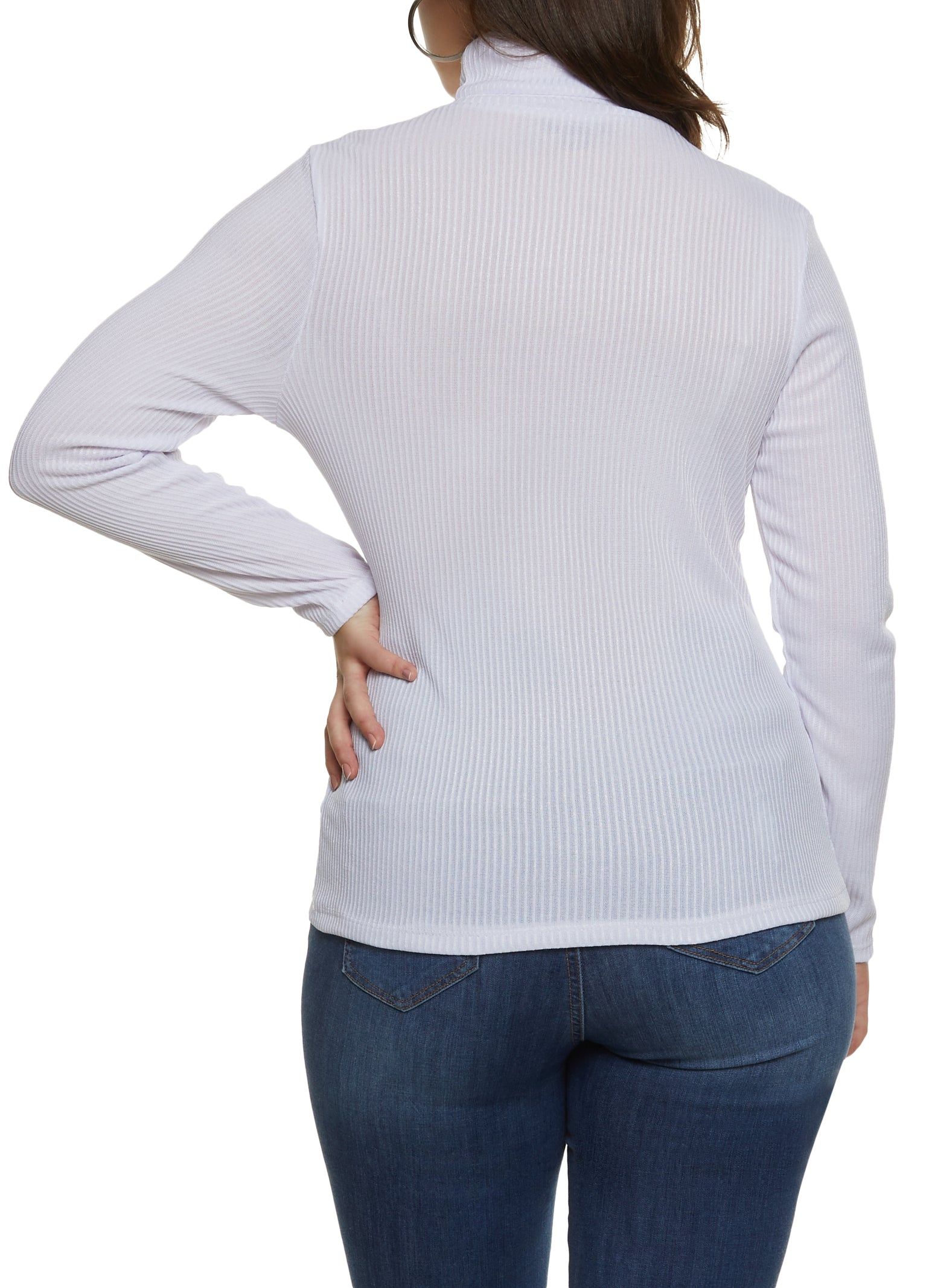 Plus Size Ribbed Turtleneck Top sold by Rainbow product image thumbnail 2
