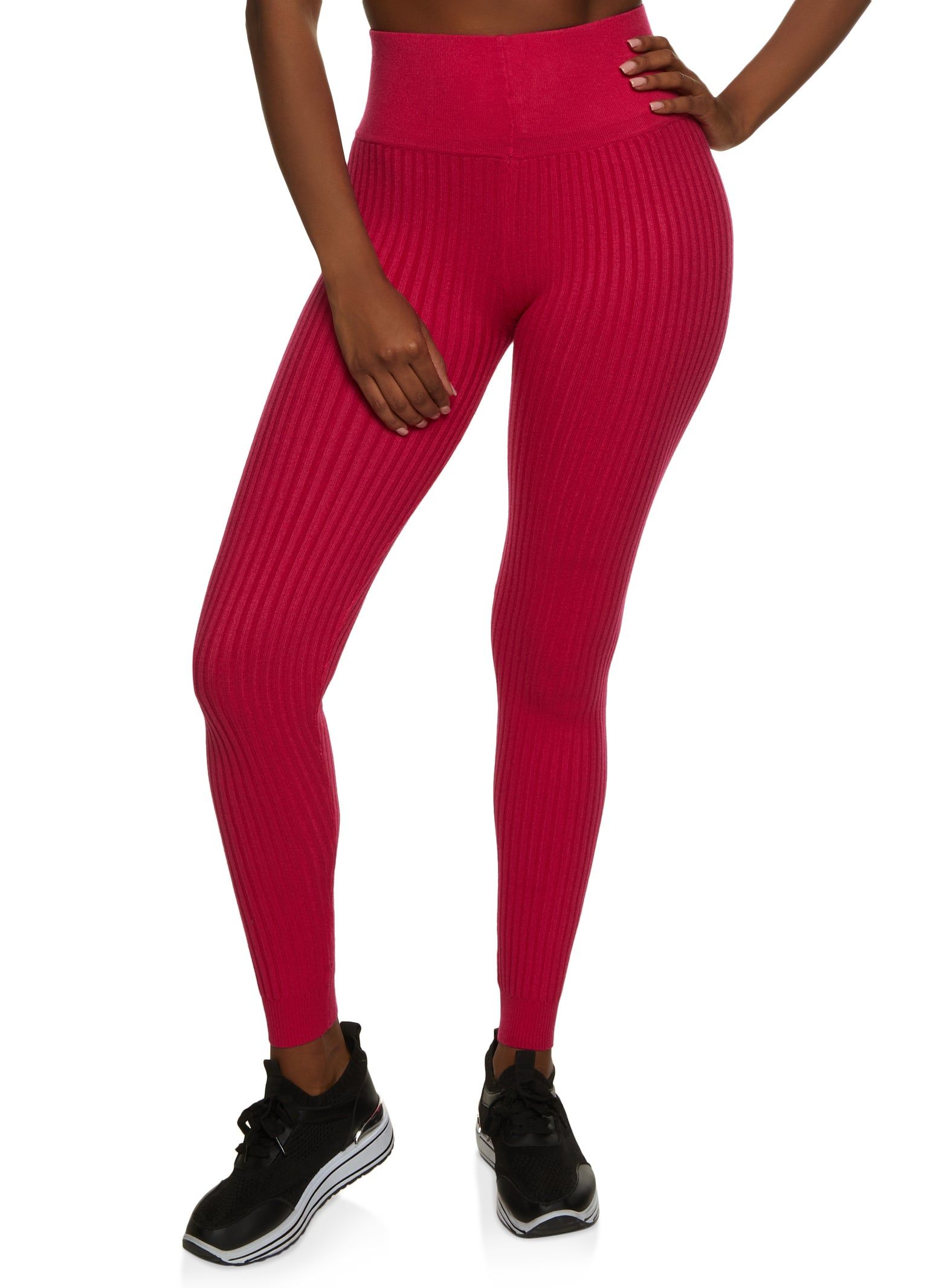 Ribbed High Waisted Leggings sold by Rainbow