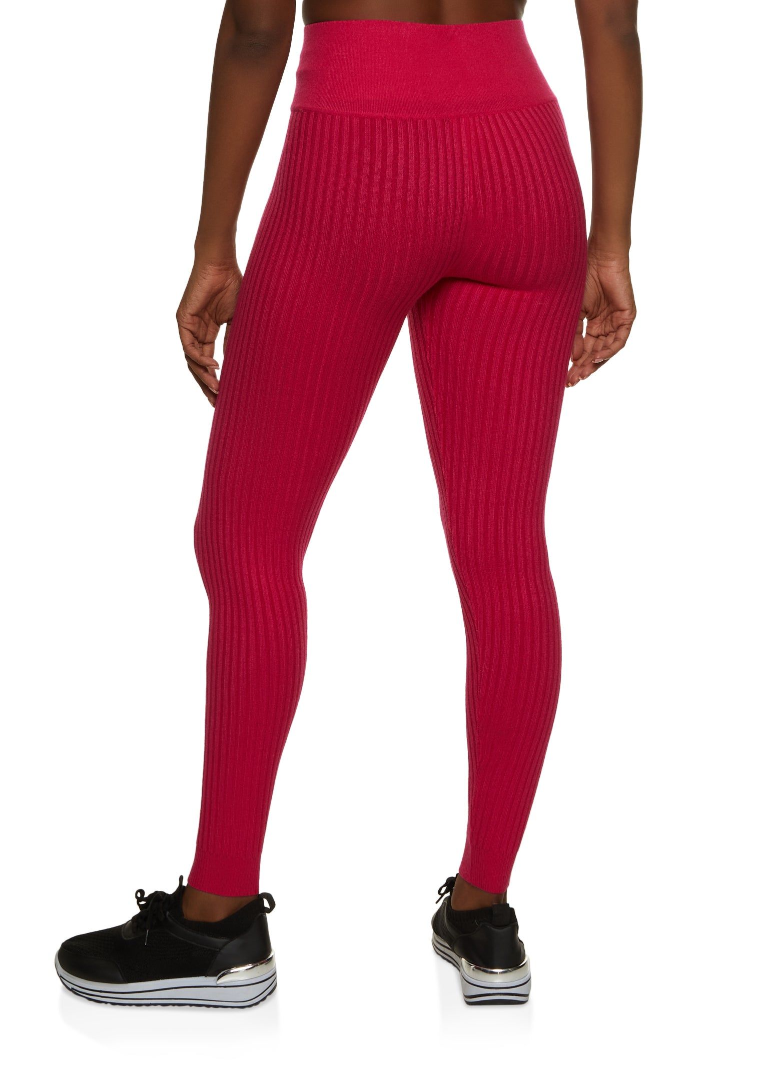 Ribbed High Waisted Leggings sold by Rainbow product image thumbnail 2