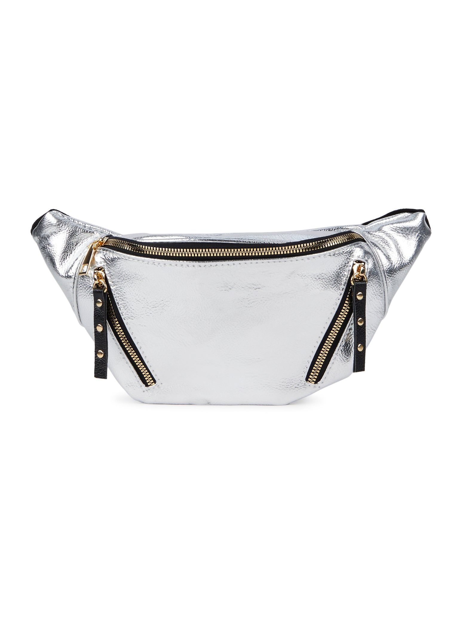 Triple Zip Studded Tab Fanny Pack sold by Rainbow product image thumbnail 2