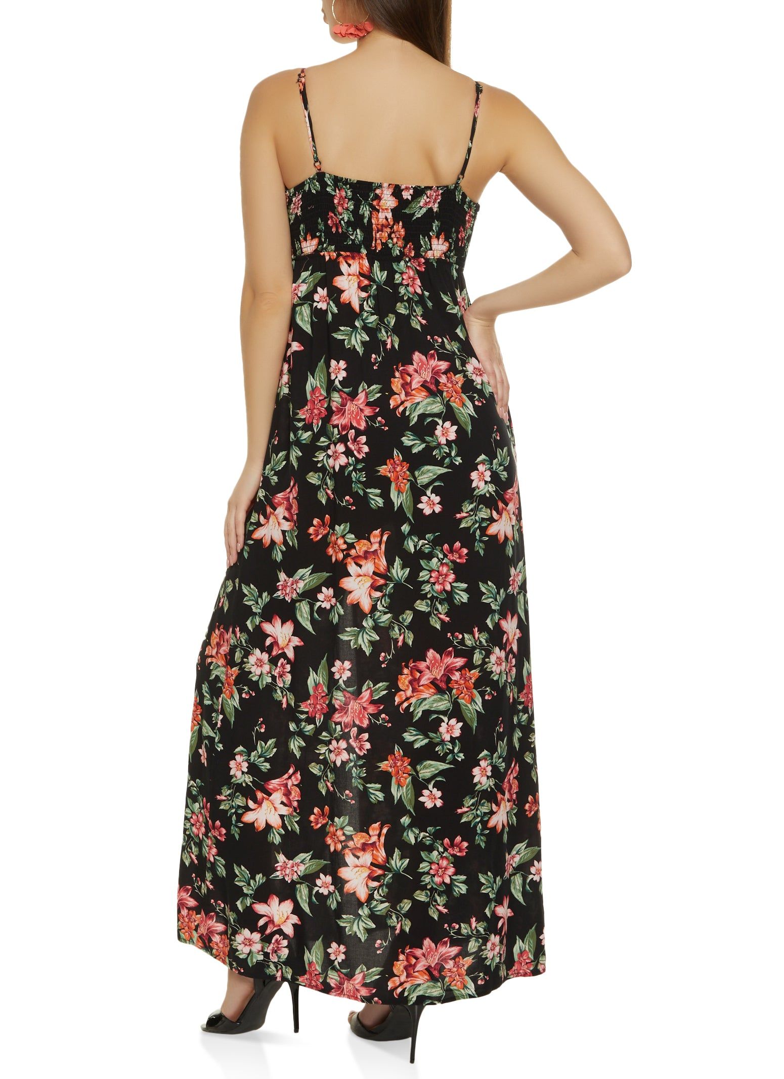 Floral Keyhole Maxi Dress sold by Rainbow product image thumbnail 3