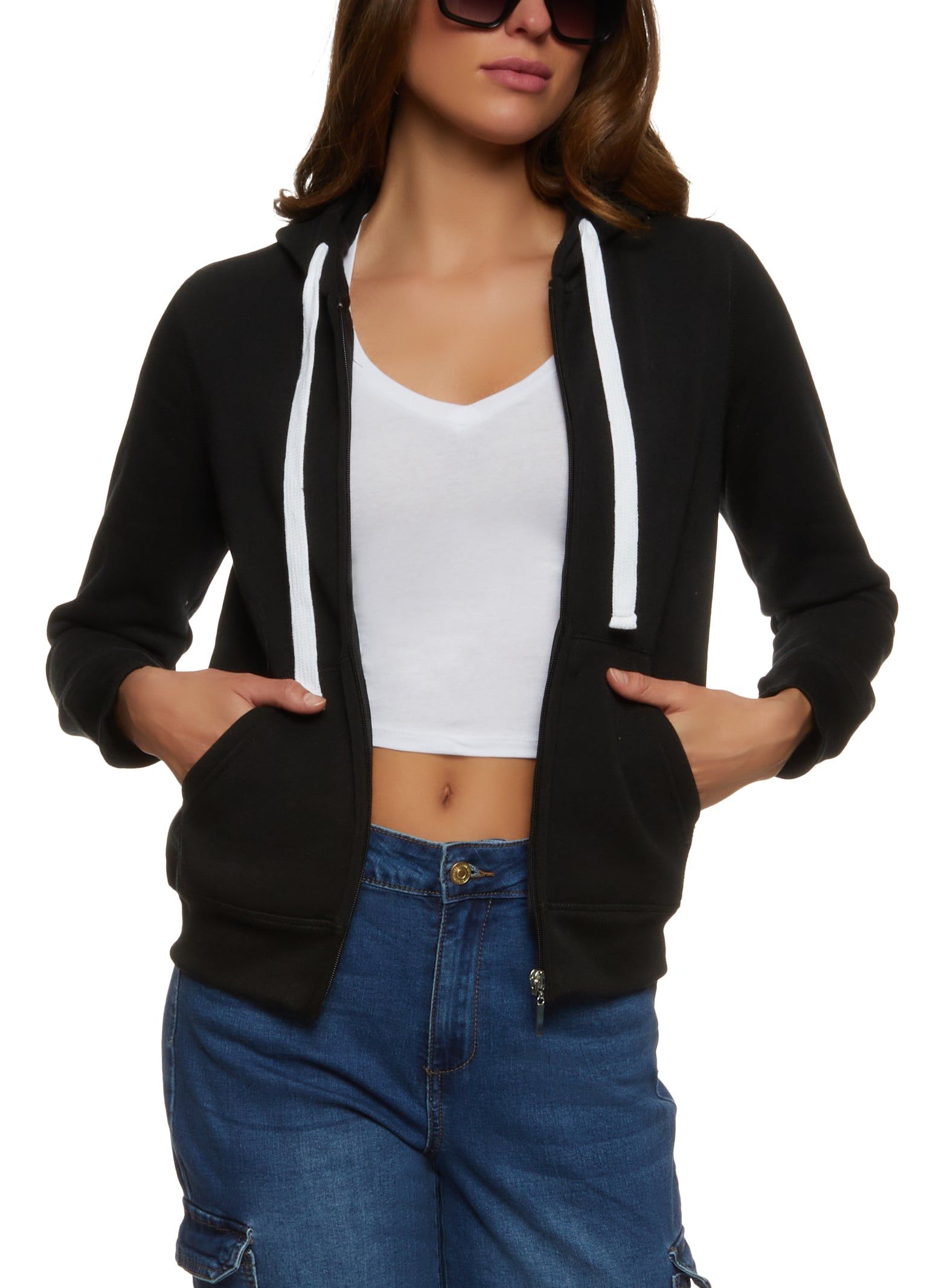 Full Zip Fleece Hoodie sold by Rainbow