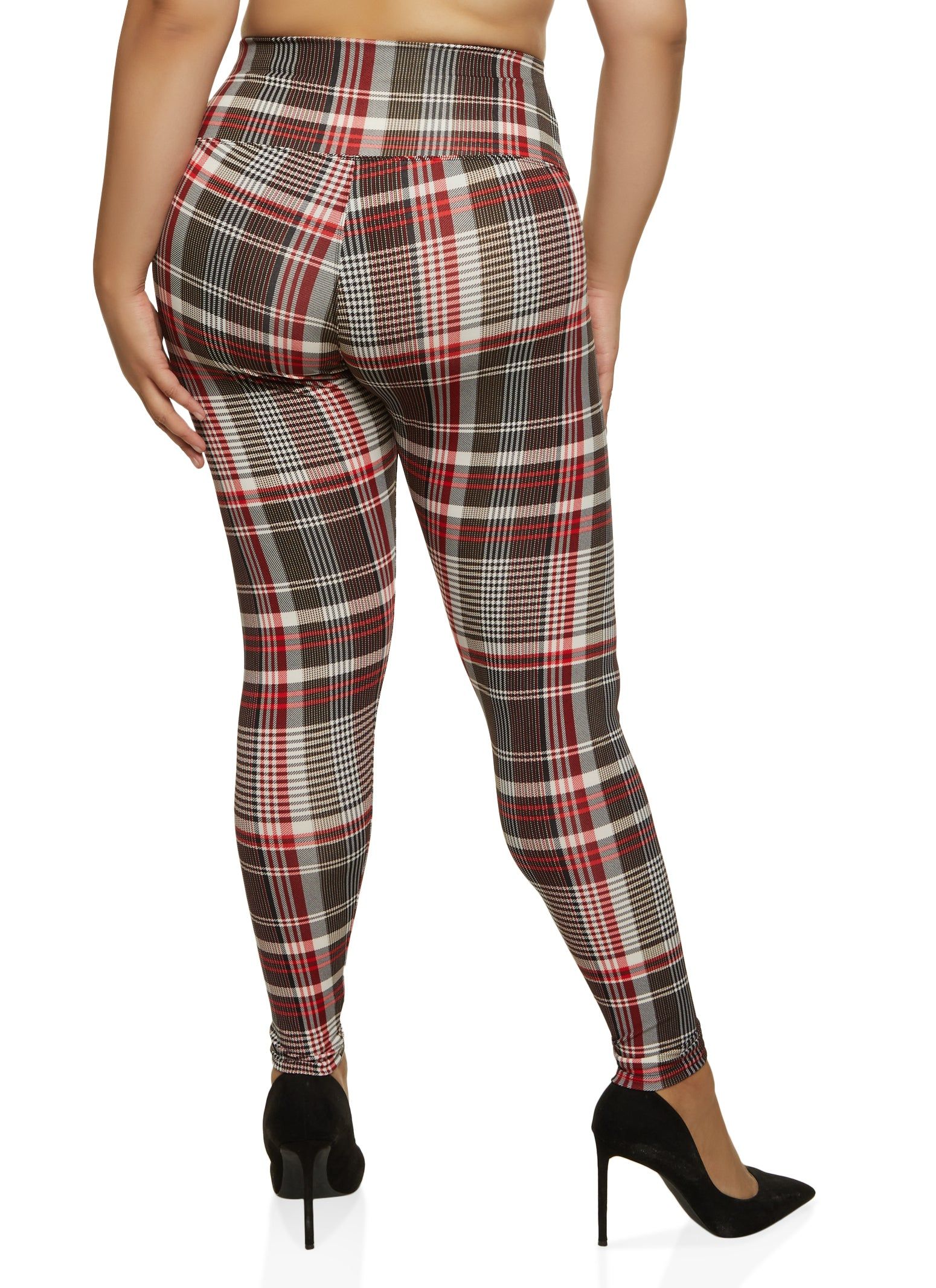 Plus Size Plaid Leggings sold by Rainbow product image thumbnail 2
