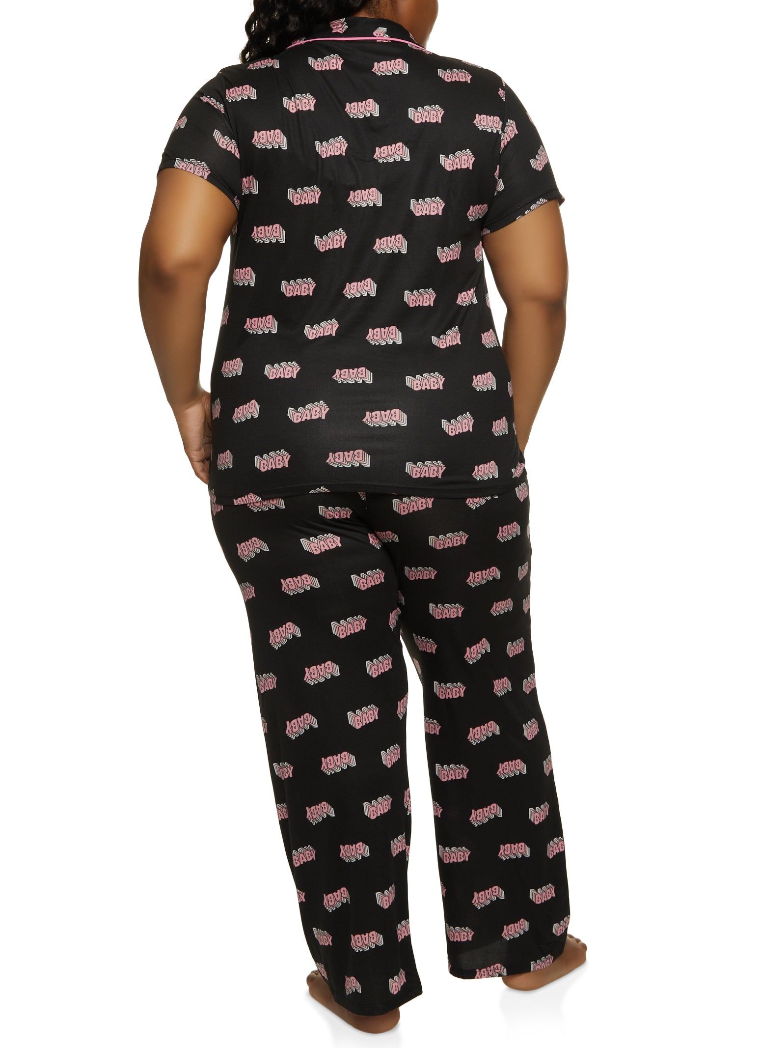 Plus Size Baby Pajama Shirt and Pants sold by Rainbow product image thumbnail 3