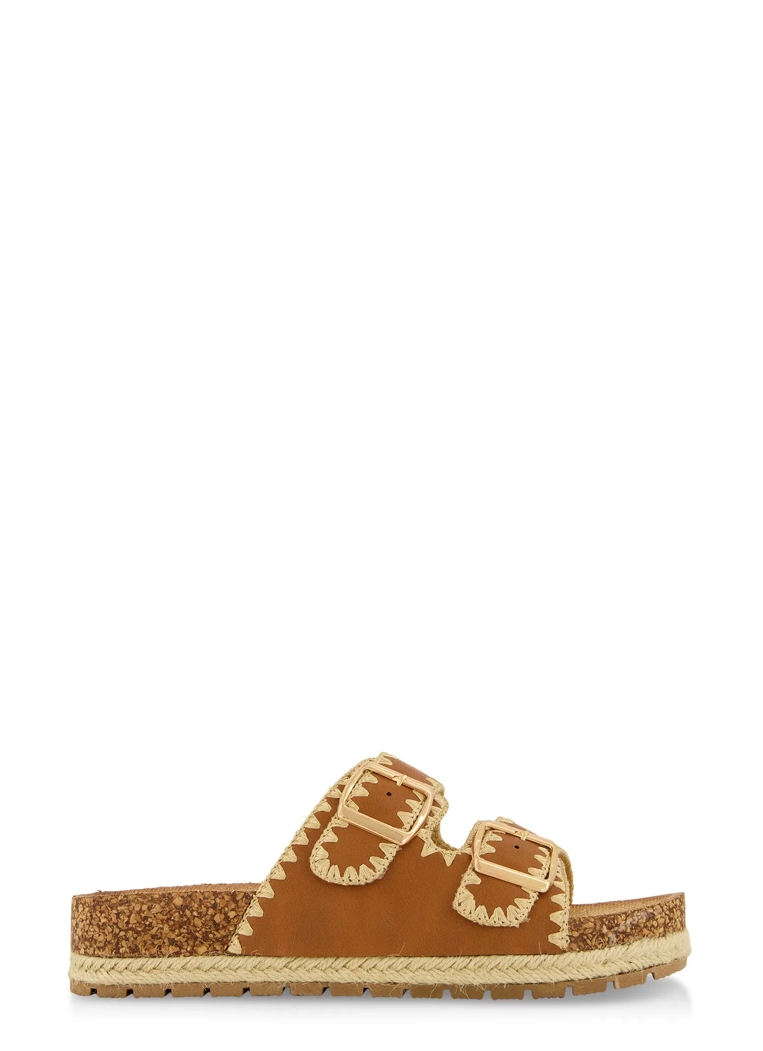 Espadrille Cork Platform Footbed Sandals sold by Rainbow product image thumbnail 2