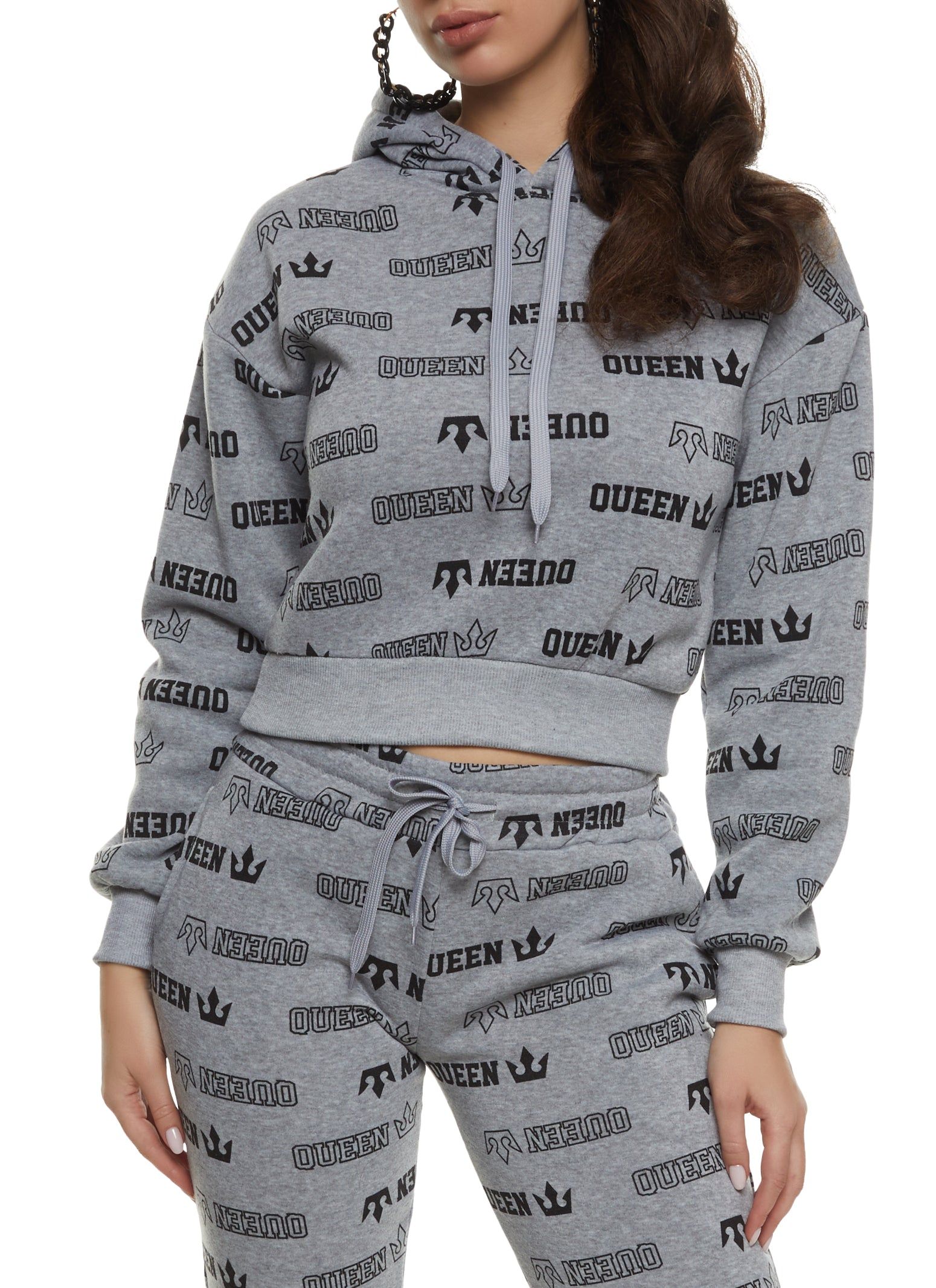 Queen Graphic Print Hoodie sold by Rainbow