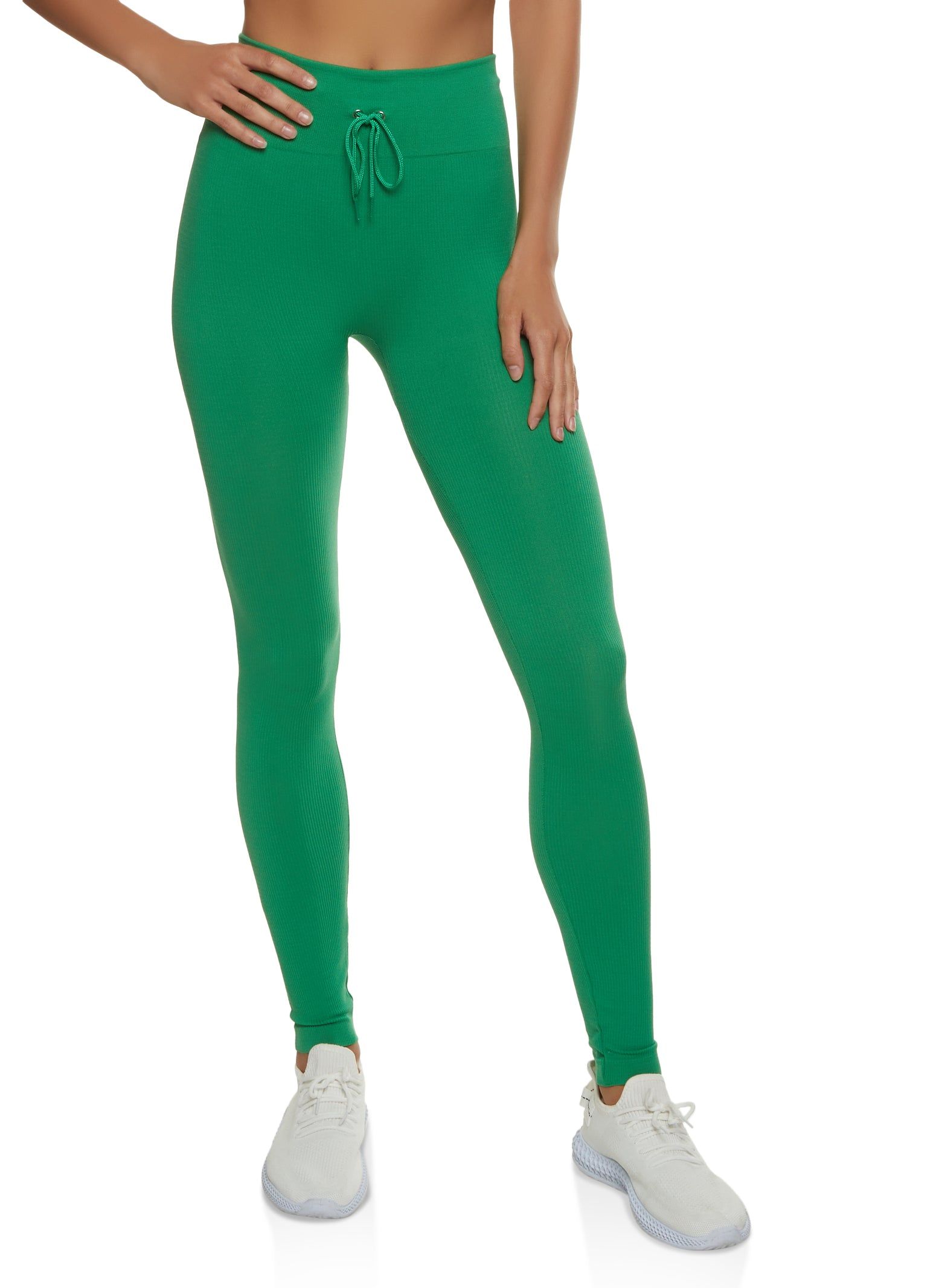 Seamless Compression Rib High Waisted Leggings sold by Rainbow