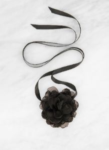 Organza Floral Ribbon Choker sold by Rainbow