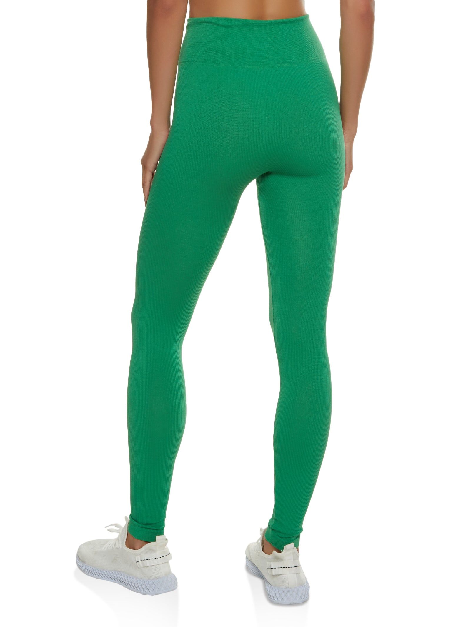 Seamless Compression Rib High Waisted Leggings sold by Rainbow product image thumbnail 2