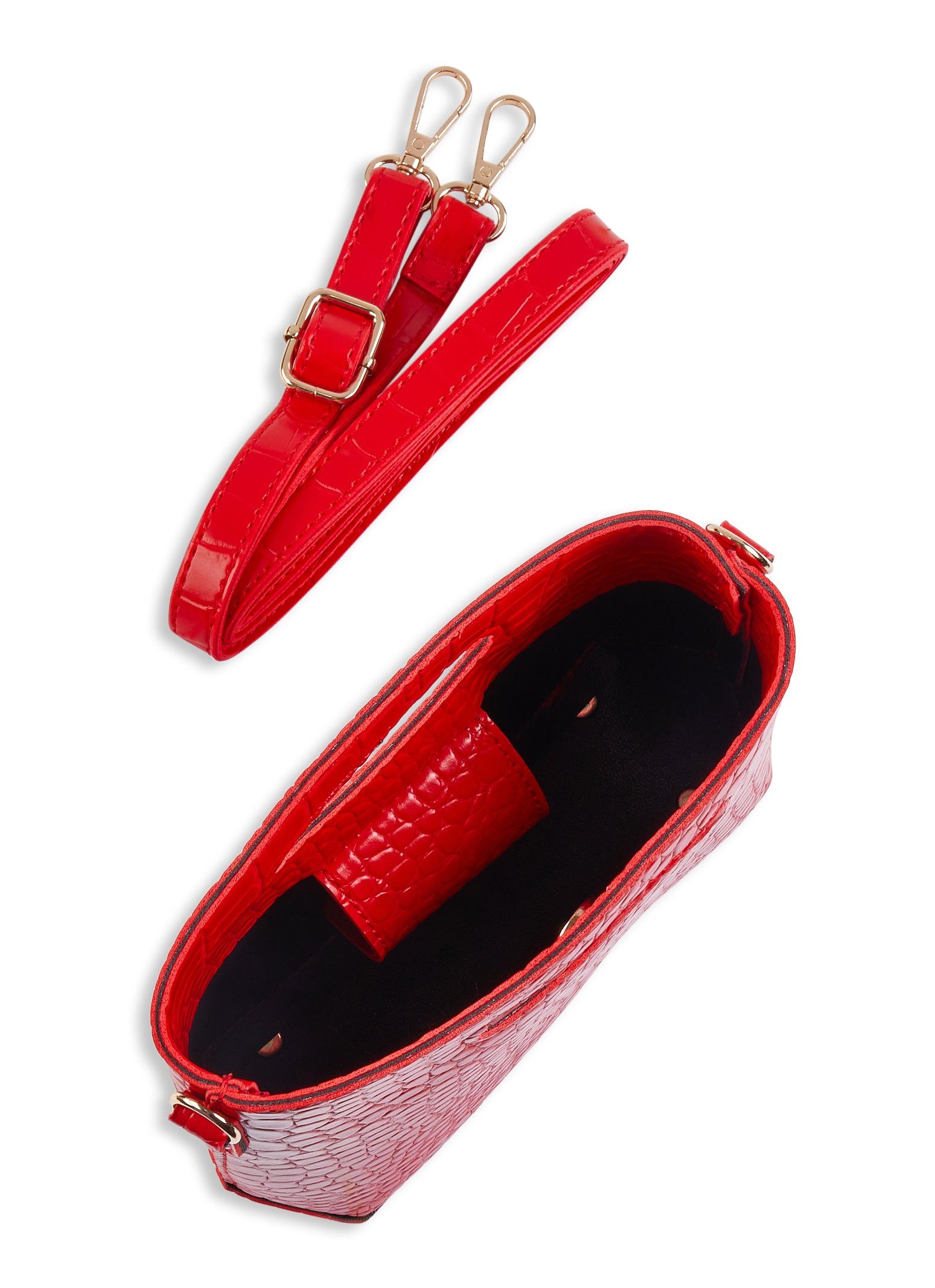 Faux Croc Tote Handbag sold by Rainbow product image thumbnail 3