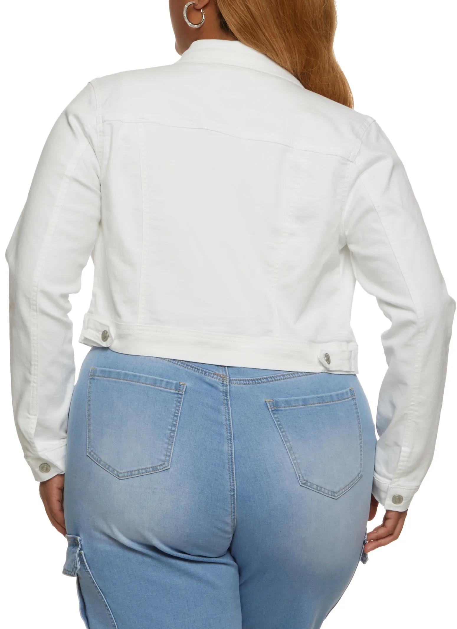 Plus Size WAX Solid Denim Jacket sold by Rainbow product image thumbnail 2