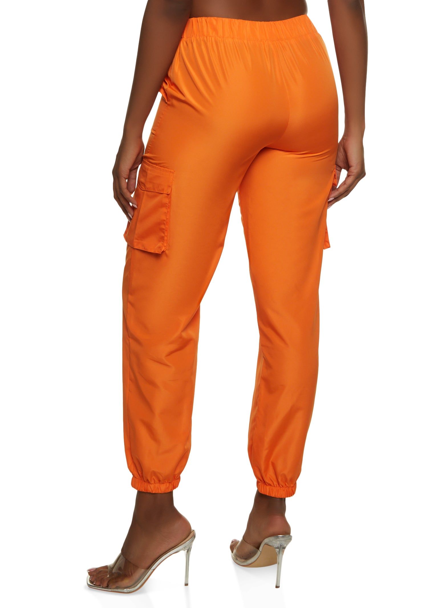 Nylon Solid Cargo Joggers sold by Rainbow product image thumbnail 2