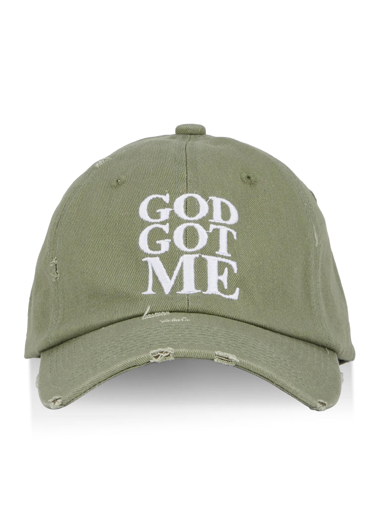 God Got Me Embroidered Baseball Cap sold by Rainbow product image thumbnail 3