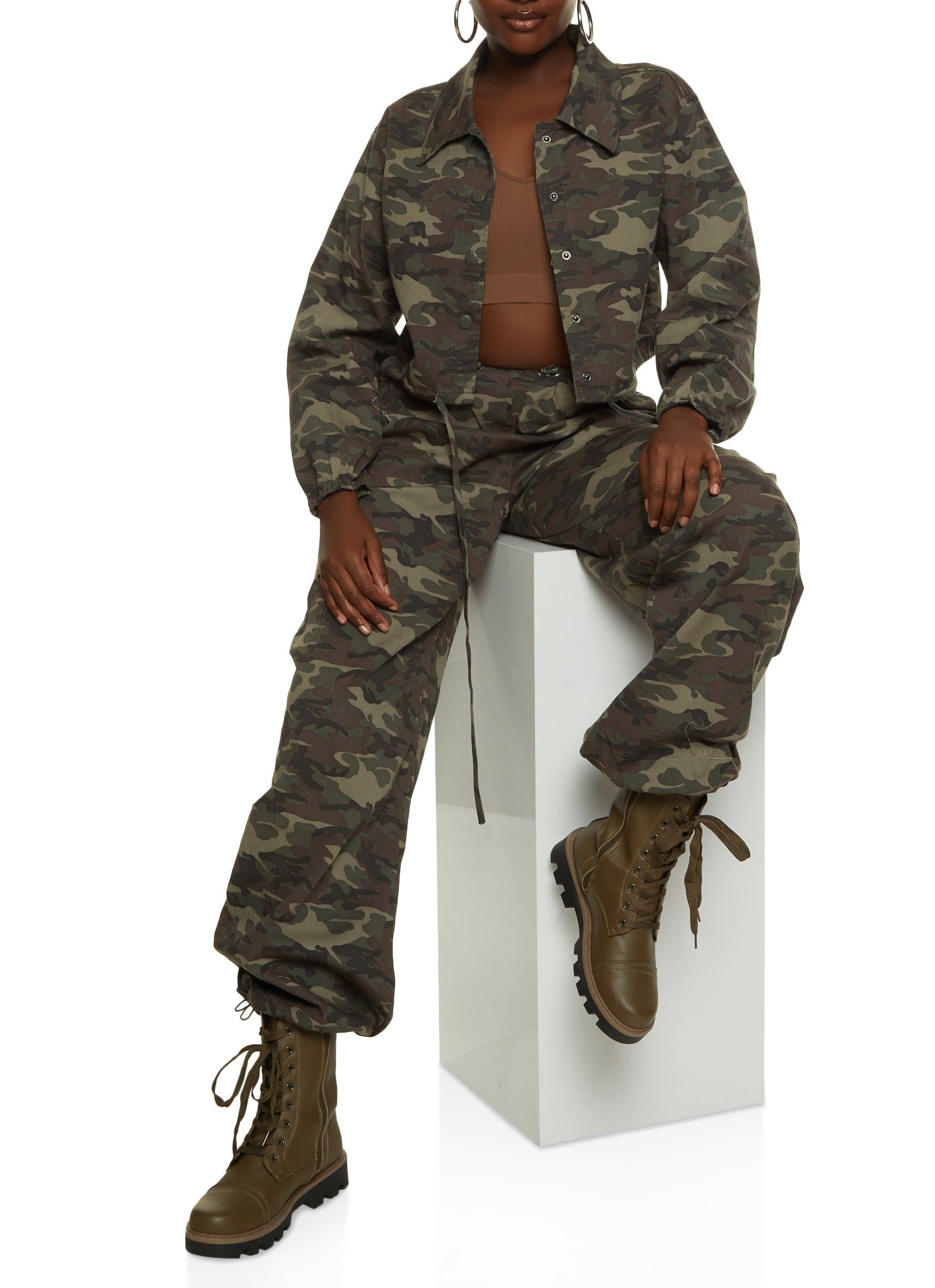 Camo Toggle Drawstring Hem Joggers sold by Rainbow product image thumbnail 2