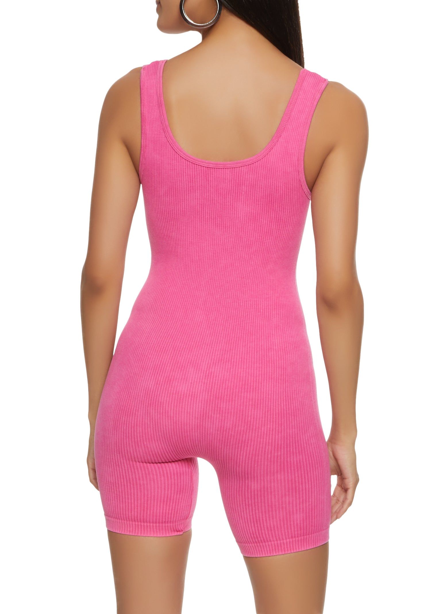 Seamless Rib Knit Scoop Neck Romper sold by Rainbow product image thumbnail 2