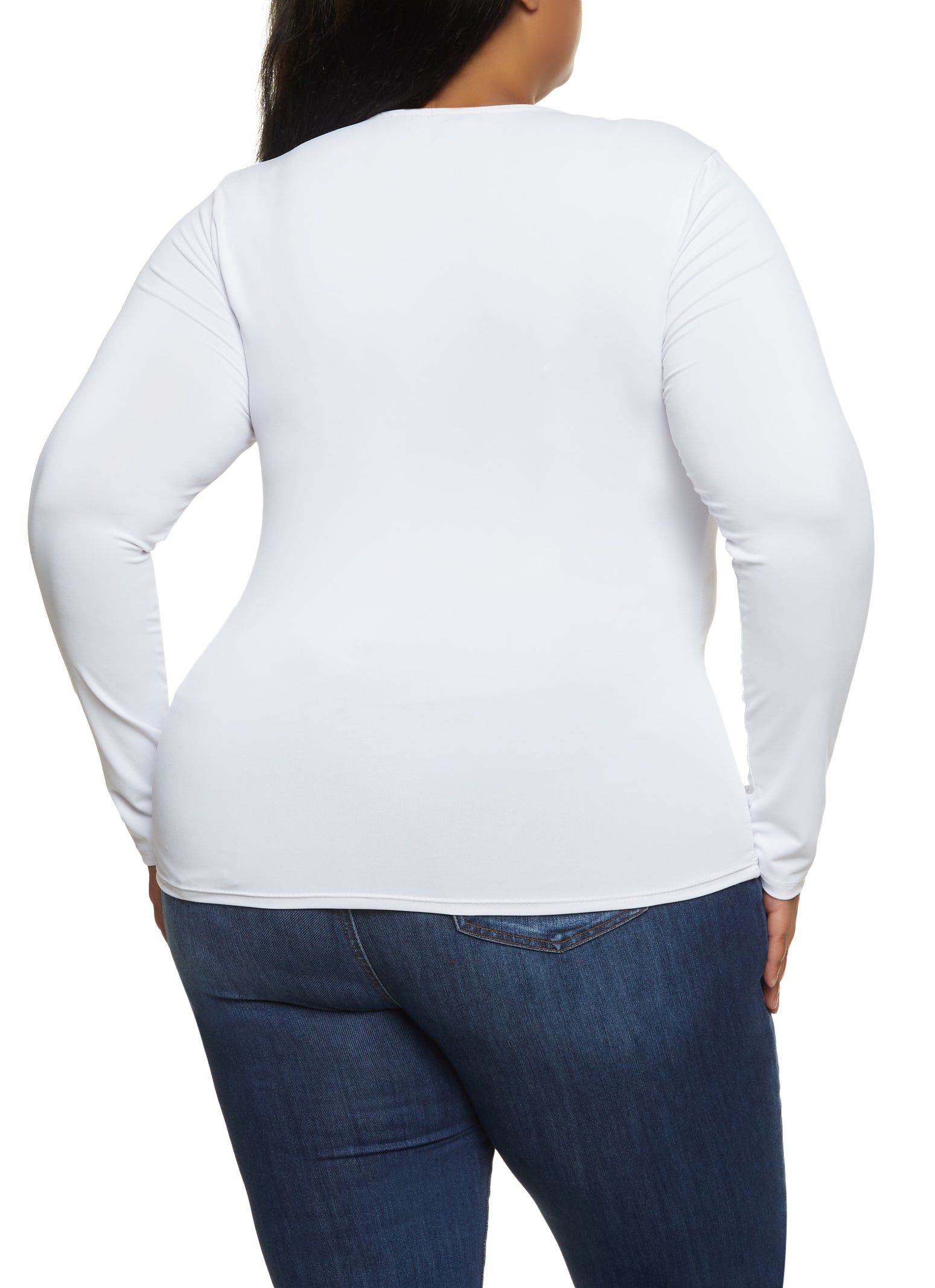 Plus Size Scoop Neck T Shirt sold by Rainbow product image thumbnail 2