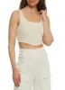 Linen Cropped Bustier Top sold by Rainbow